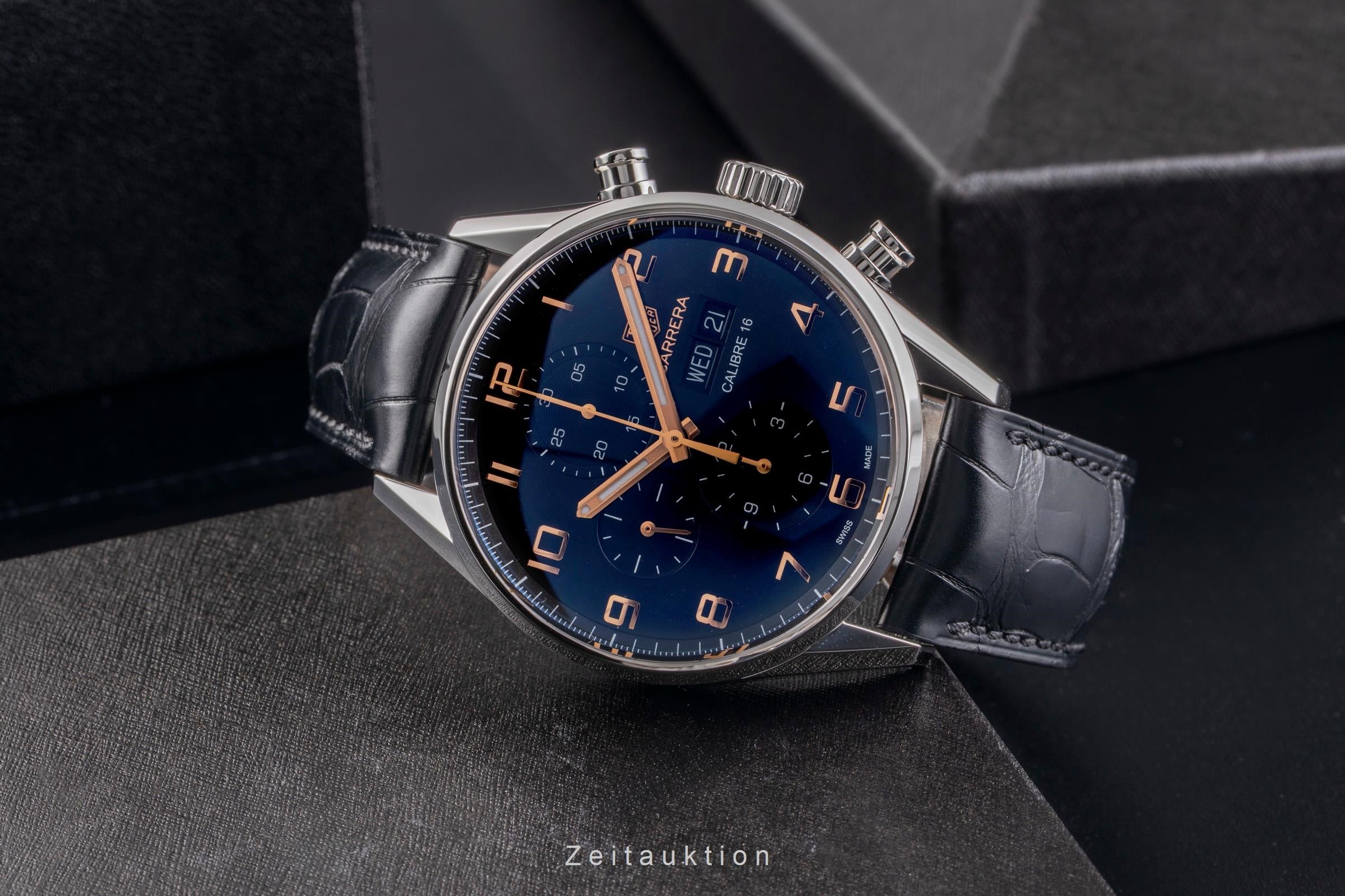 Tag Heuer Carrera Chronograph Stahl Automatik Herrenuhr Ref. CV2A1AB.FC6379  [2504314]