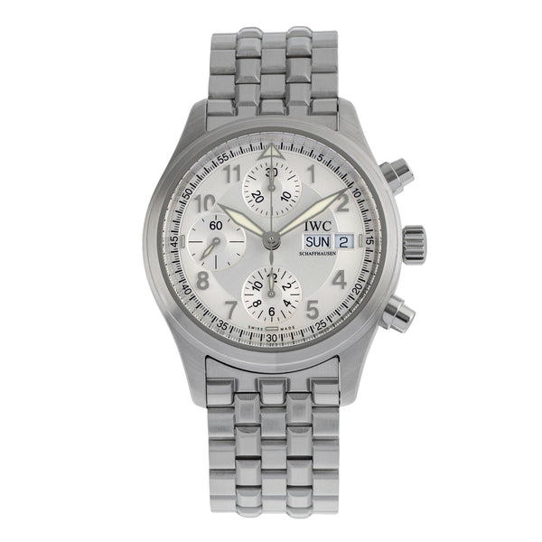 IWC Fliegerchronograph cronografo acciaio automatismo orologio da uomo IW370628 LP: 8600EUR  [2504316]