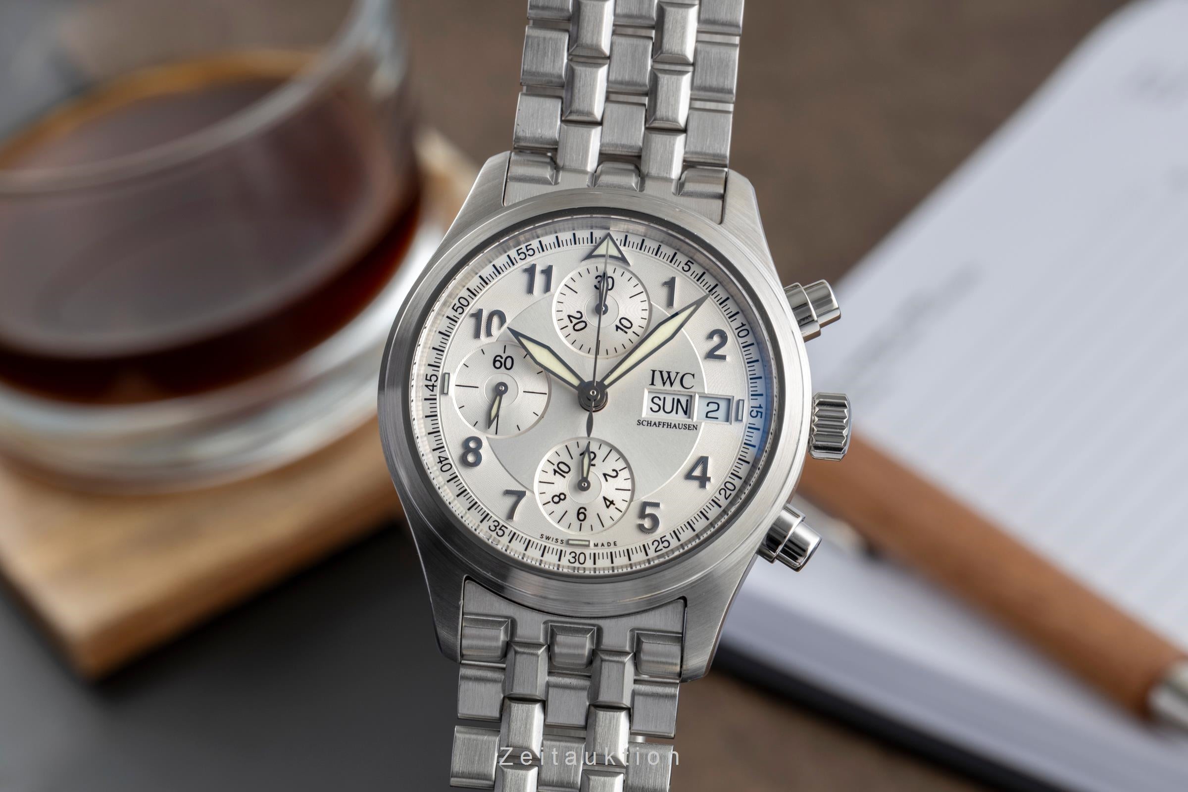 IWC Fliegerchronograph chronograph steel automatic Kal. C.79320