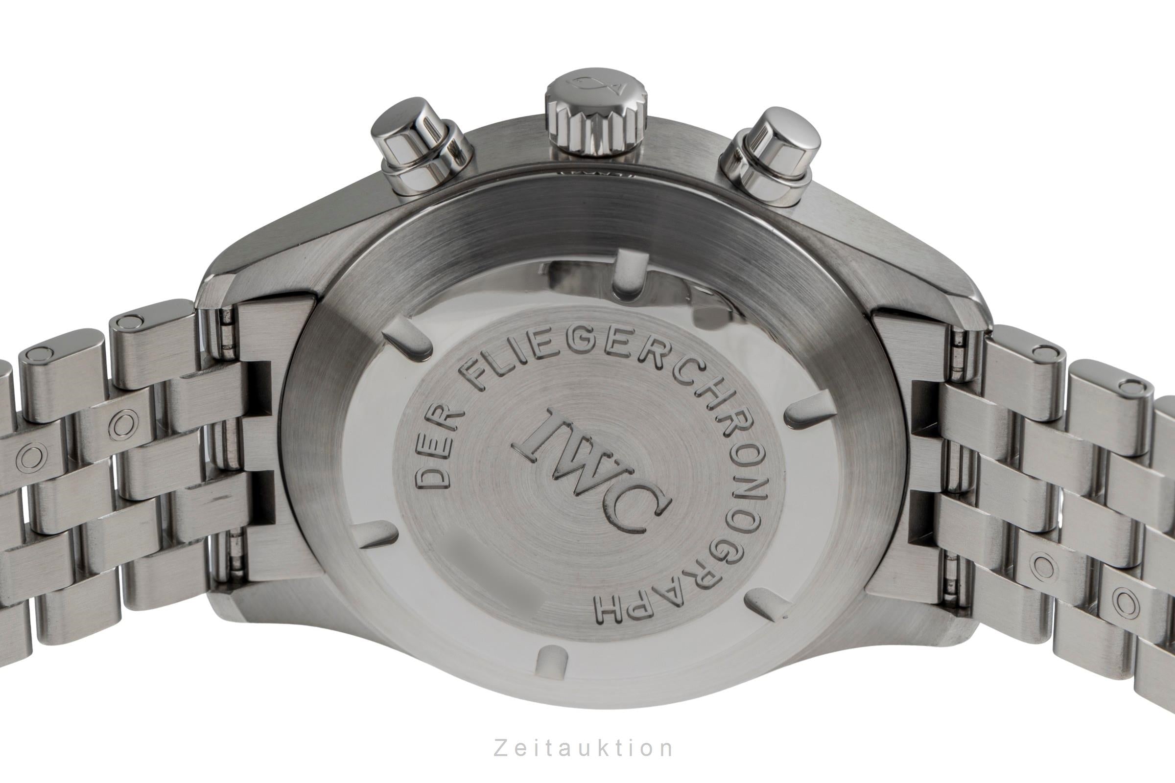 IWC Fliegerchronograph cronografo acciaio automatismo orologio da uomo IW370628 LP: 8600EUR  [2504316]