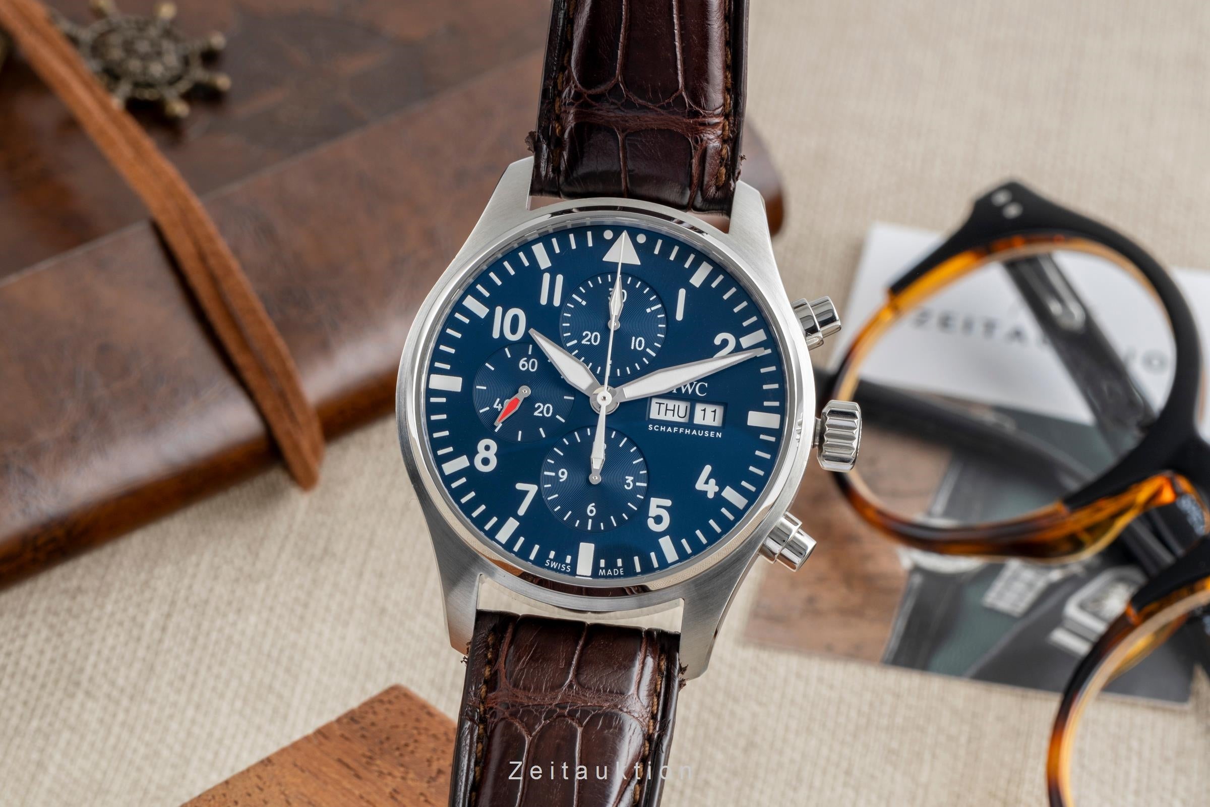 IWC Fliegerchronograph chronograph steel automatic men's watch IW377714  [2504318]