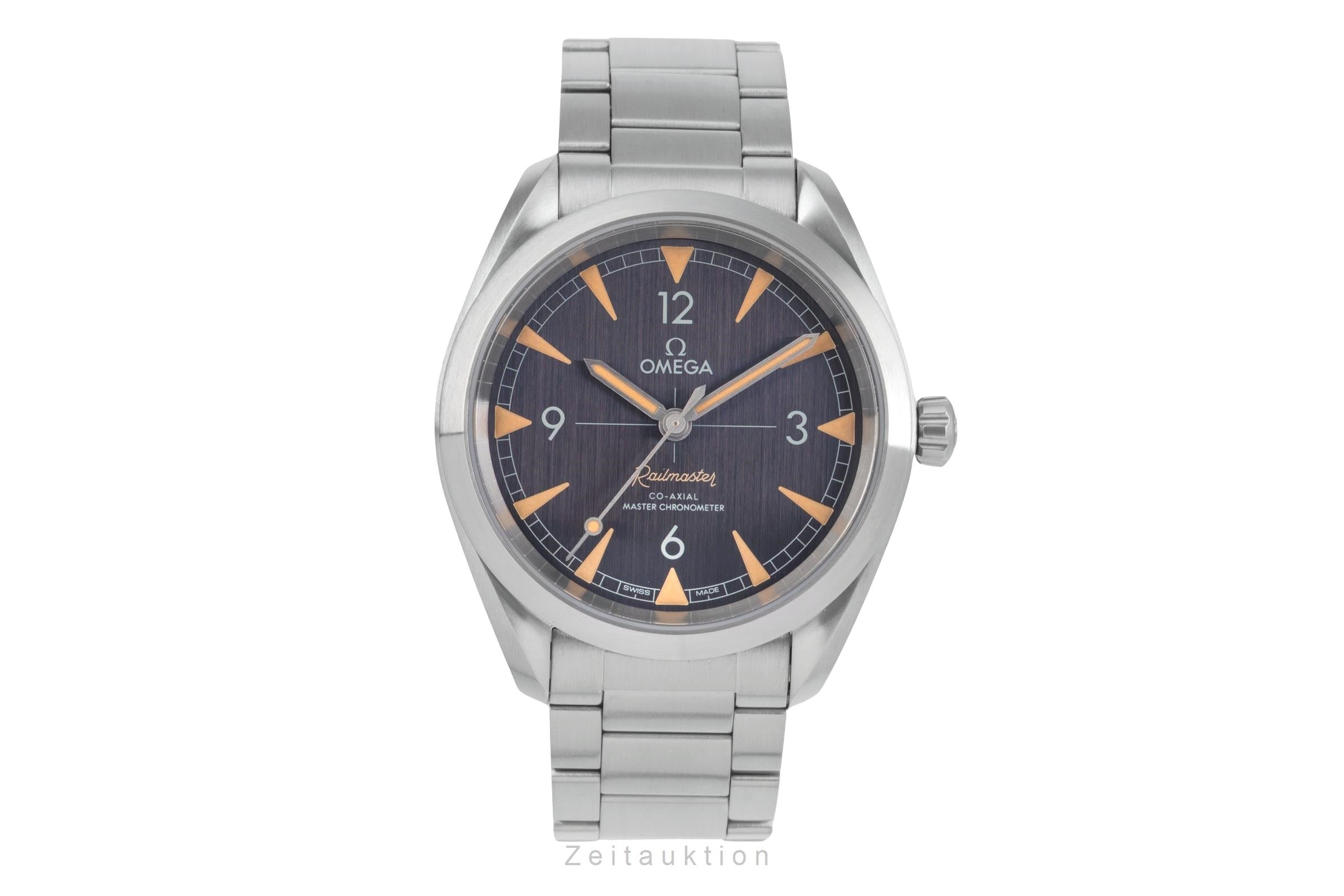 Omega Railmaster argent automatique montre pour hommes 220.10.40.20.01.001 LP: 5400EUR  [2504320]
