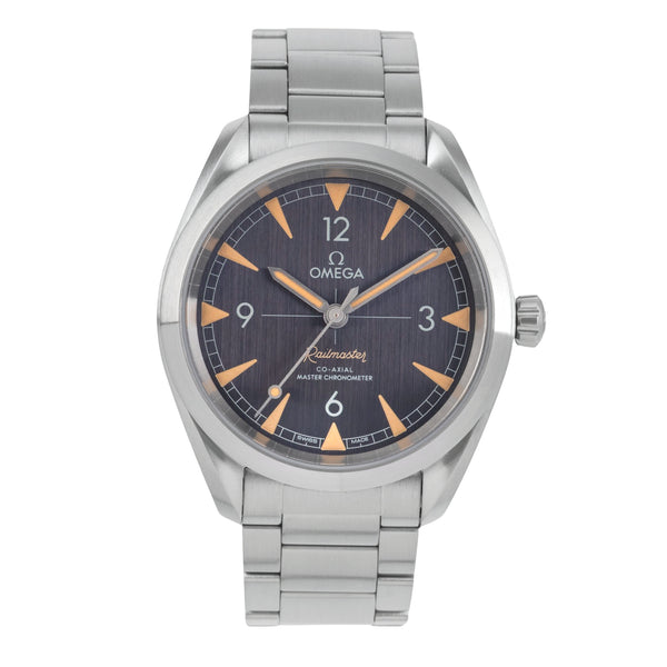 Omega Railmaster argent automatique montre pour hommes 220.10.40.20.01.001 LP: 5400EUR  [2504320]