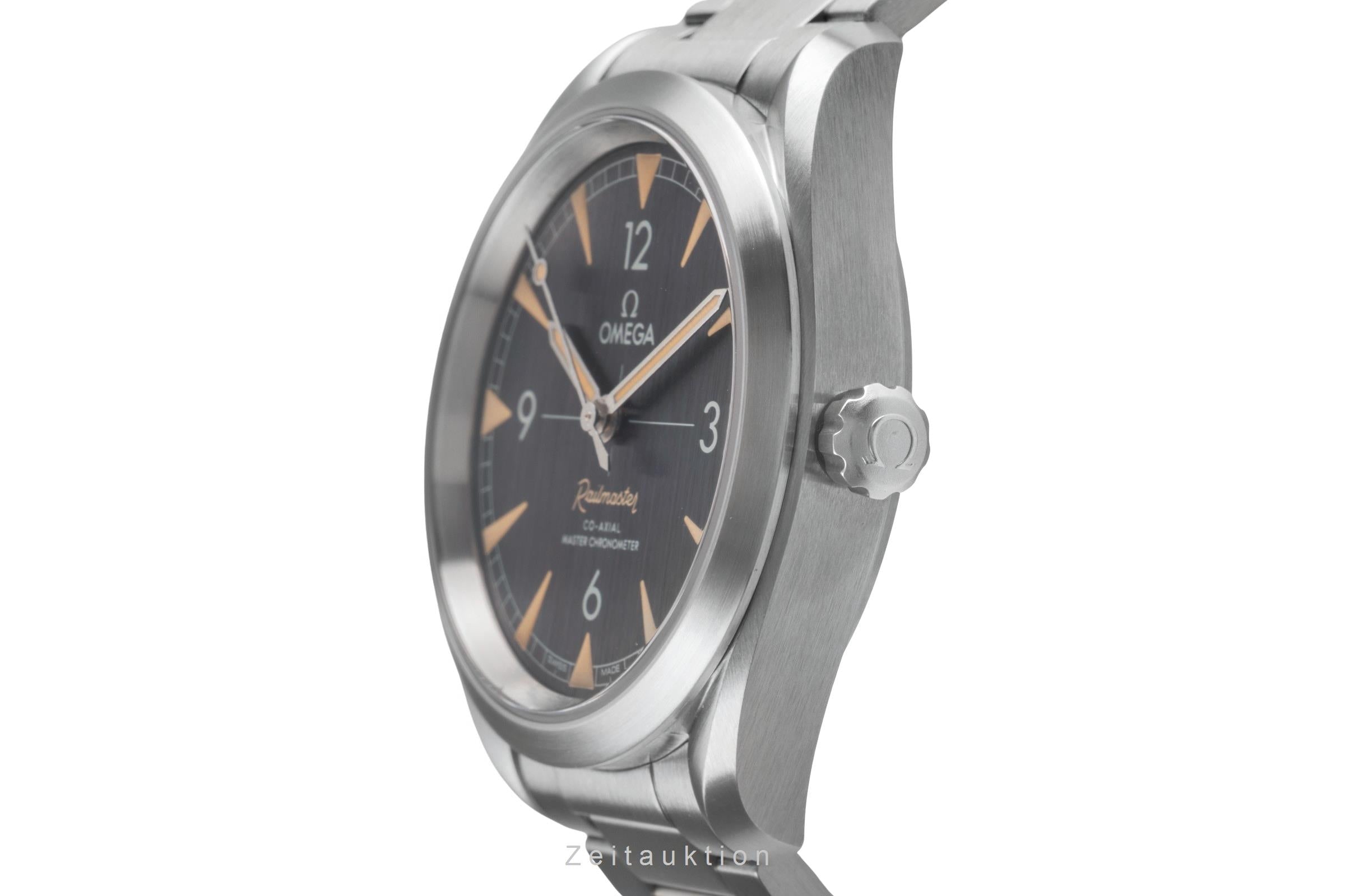 Omega Railmaster argent automatique montre pour hommes 220.10.40.20.01.001 LP: 5400EUR  [2504320]