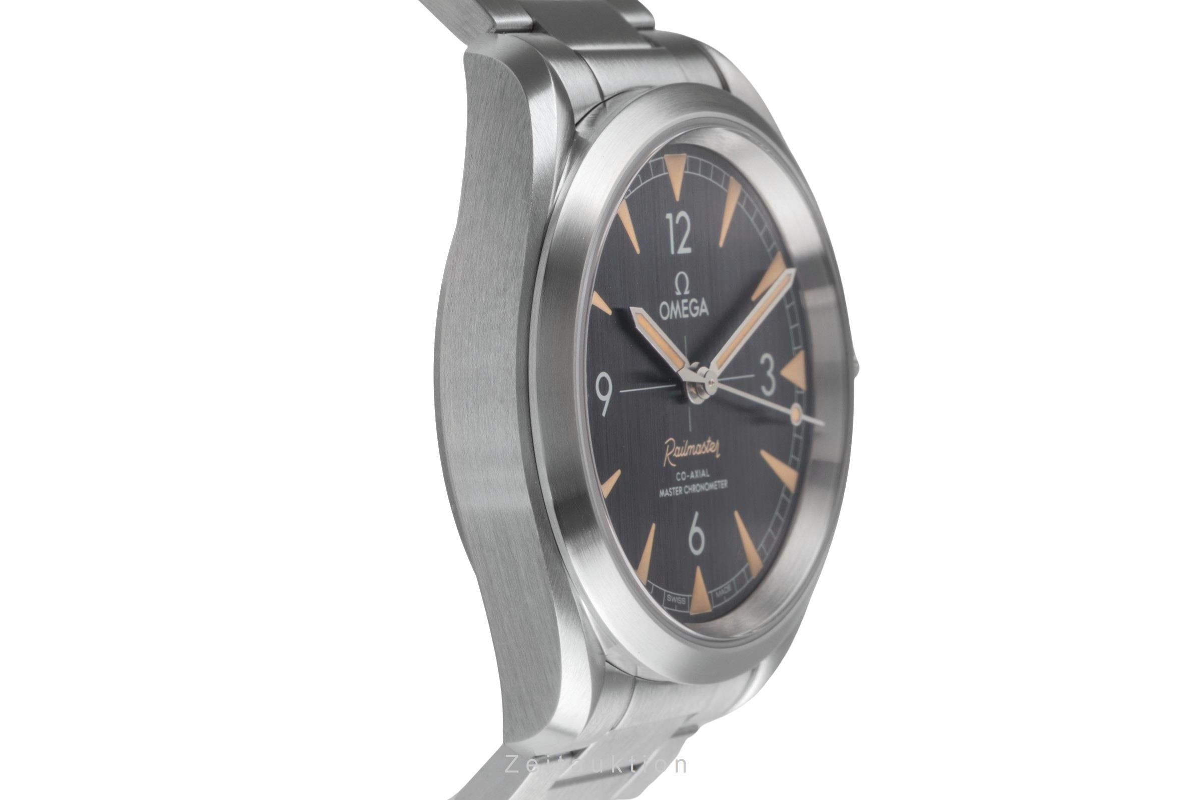 Omega Railmaster argent automatique montre pour hommes 220.10.40.20.01.001 LP: 5400EUR  [2504320]