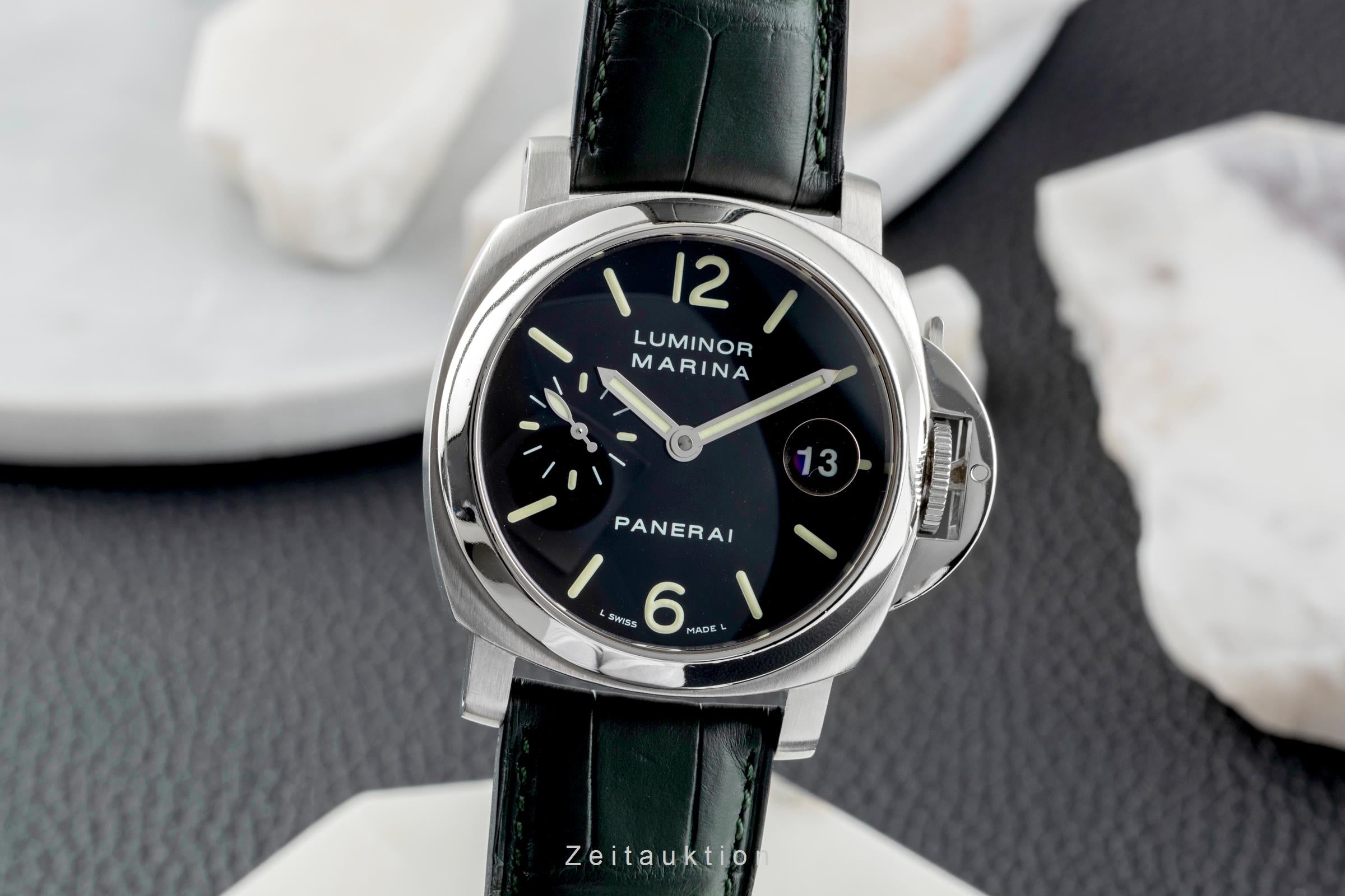 Panerai Luminor Marina acier automatique montre pour hommes PAM00048  [2504323]