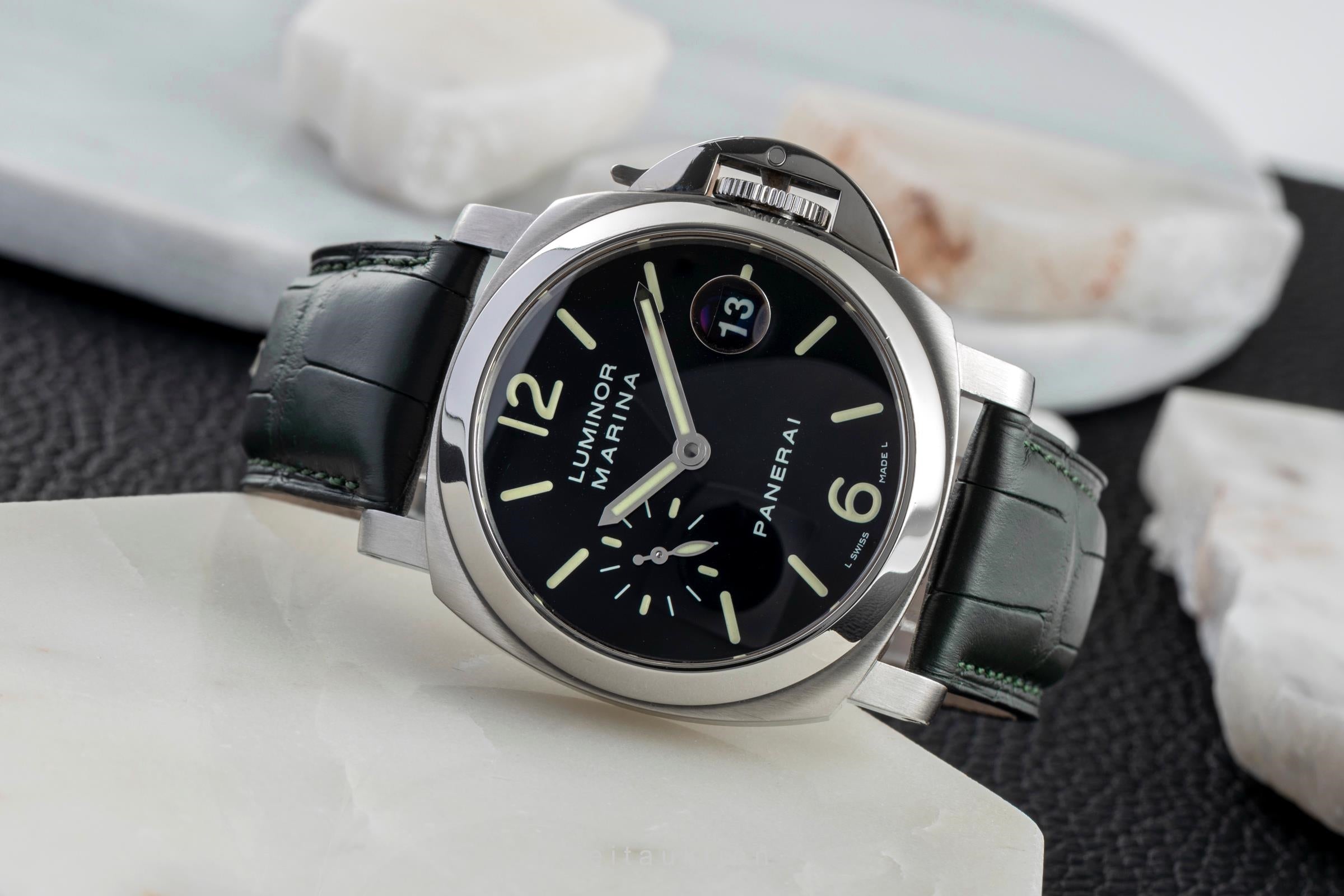 Panerai Luminor Marina acier automatique montre pour hommes PAM00048  [2504323]