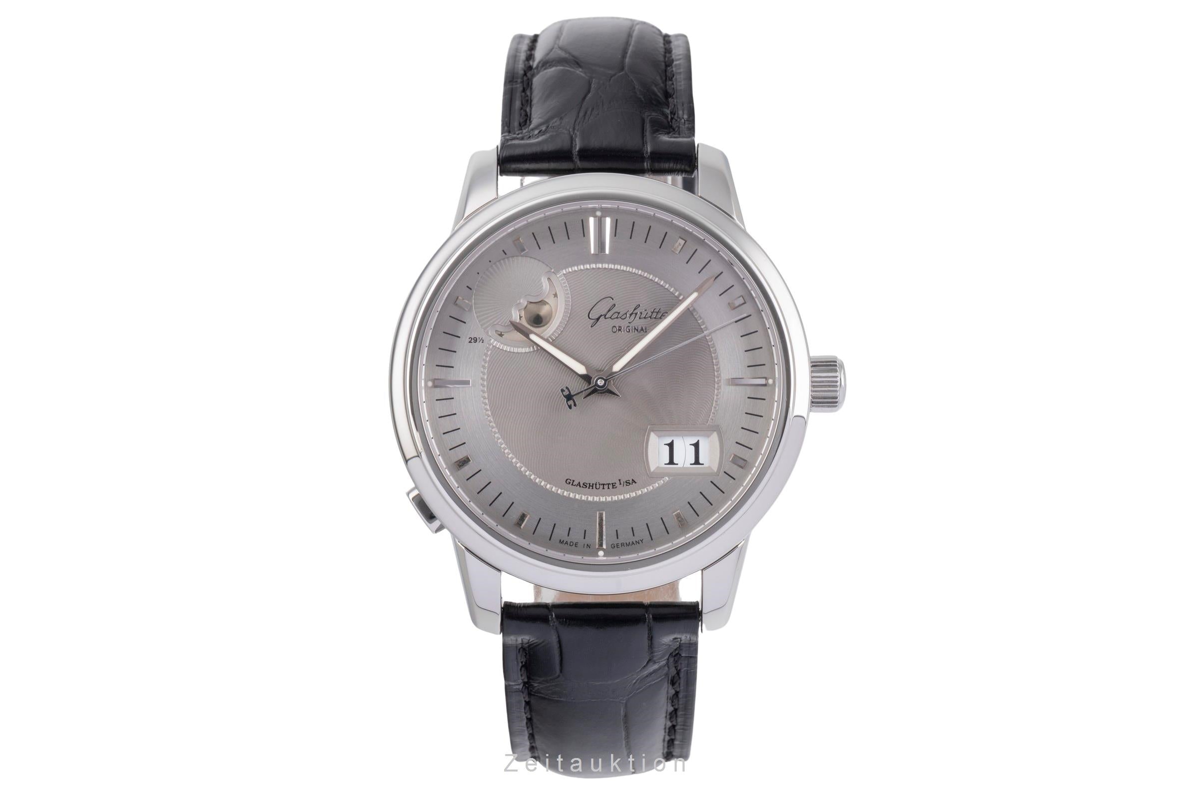 Glashütte Senator acier automatique montre pour hommes 100-04-03-02-04	 LP: 12000EUR  [2504331]