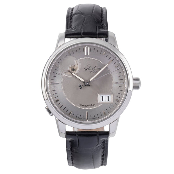 Glashütte Senator acier automatique montre pour hommes 100-04-03-02-04	 LP: 12000EUR  [2504331]