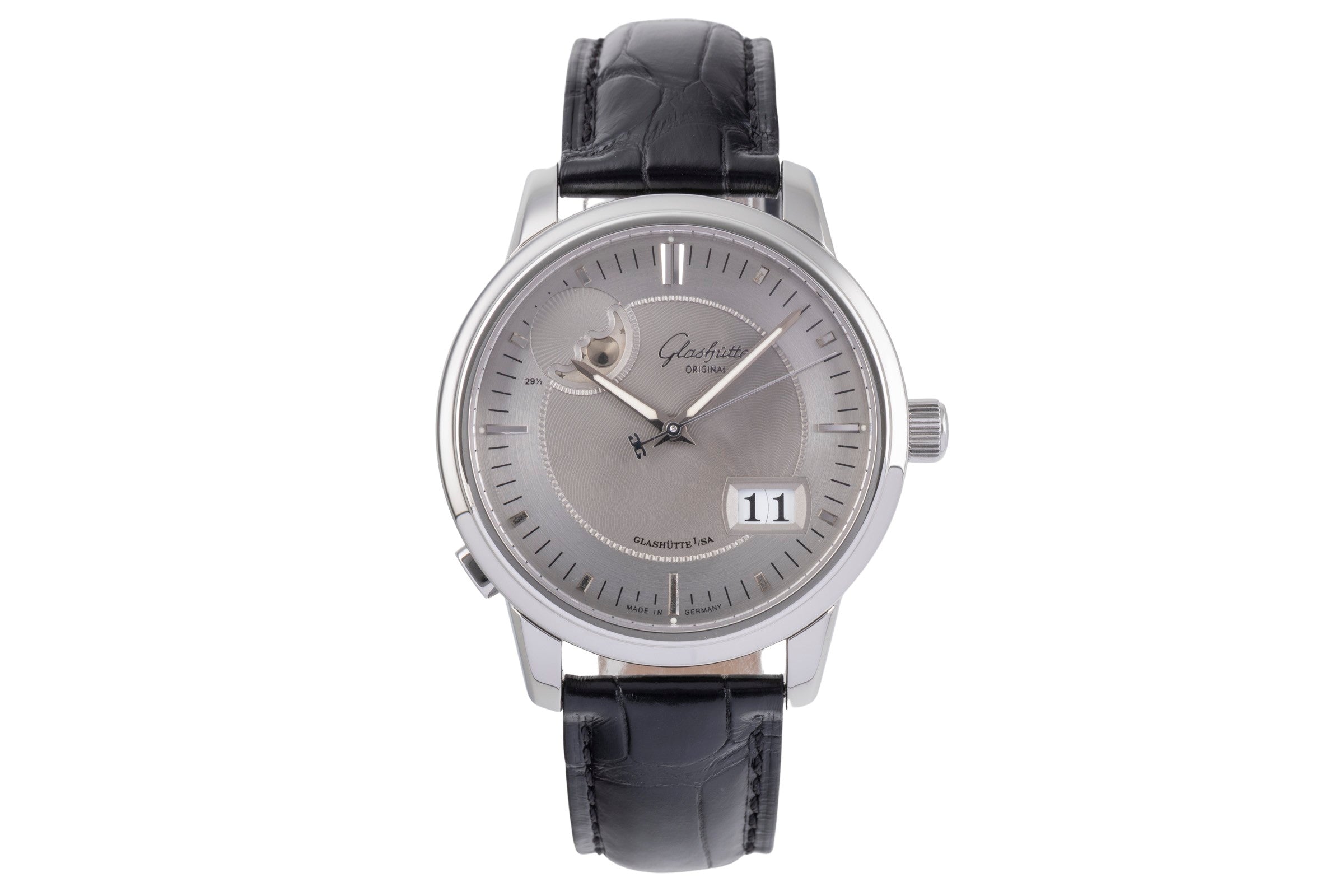 Glashütte Senator acier automatique montre pour hommes 100-04-03-02-04	 LP: 12000EUR  [2504331]