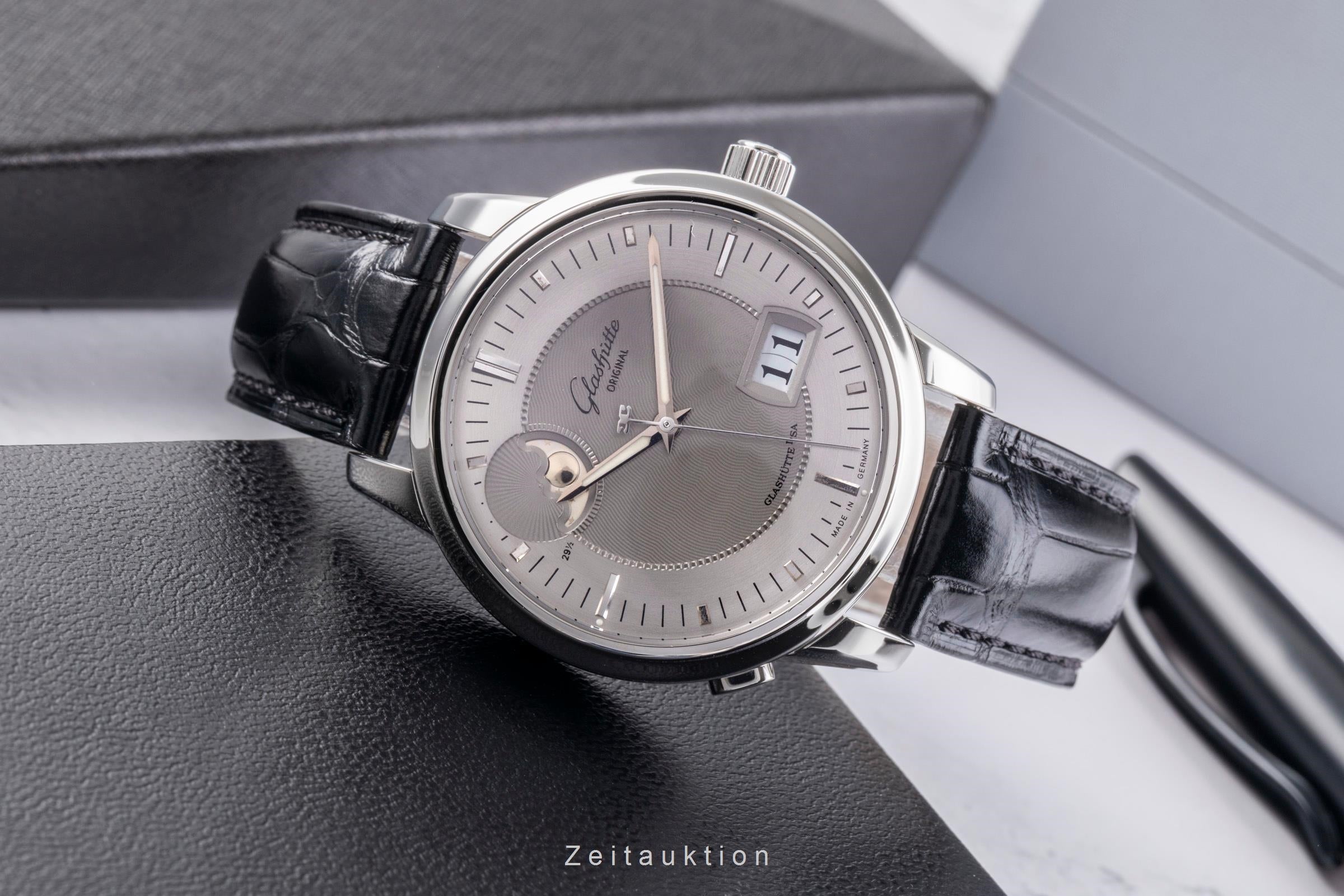 Glashütte Senator acier automatique montre pour hommes 100-04-03-02-04	 LP: 12000EUR  [2504331]