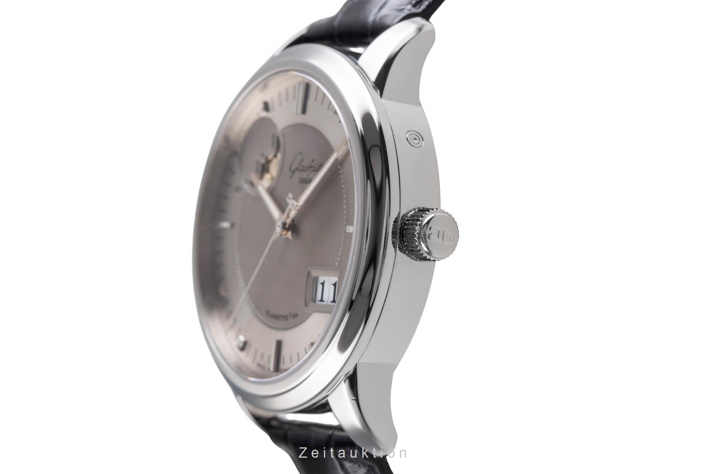 Glashütte Senator acier automatique montre pour hommes 100-04-03-02-04	 LP: 12000EUR  [2504331]