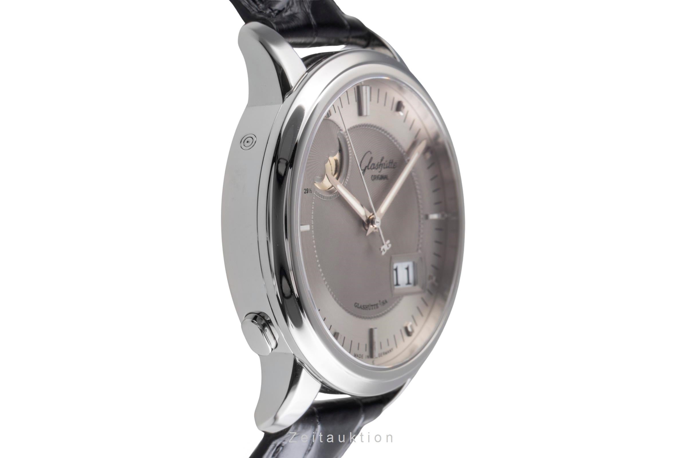 Glashütte Senator acier automatique montre pour hommes 100-04-03-02-04	 LP: 12000EUR  [2504331]