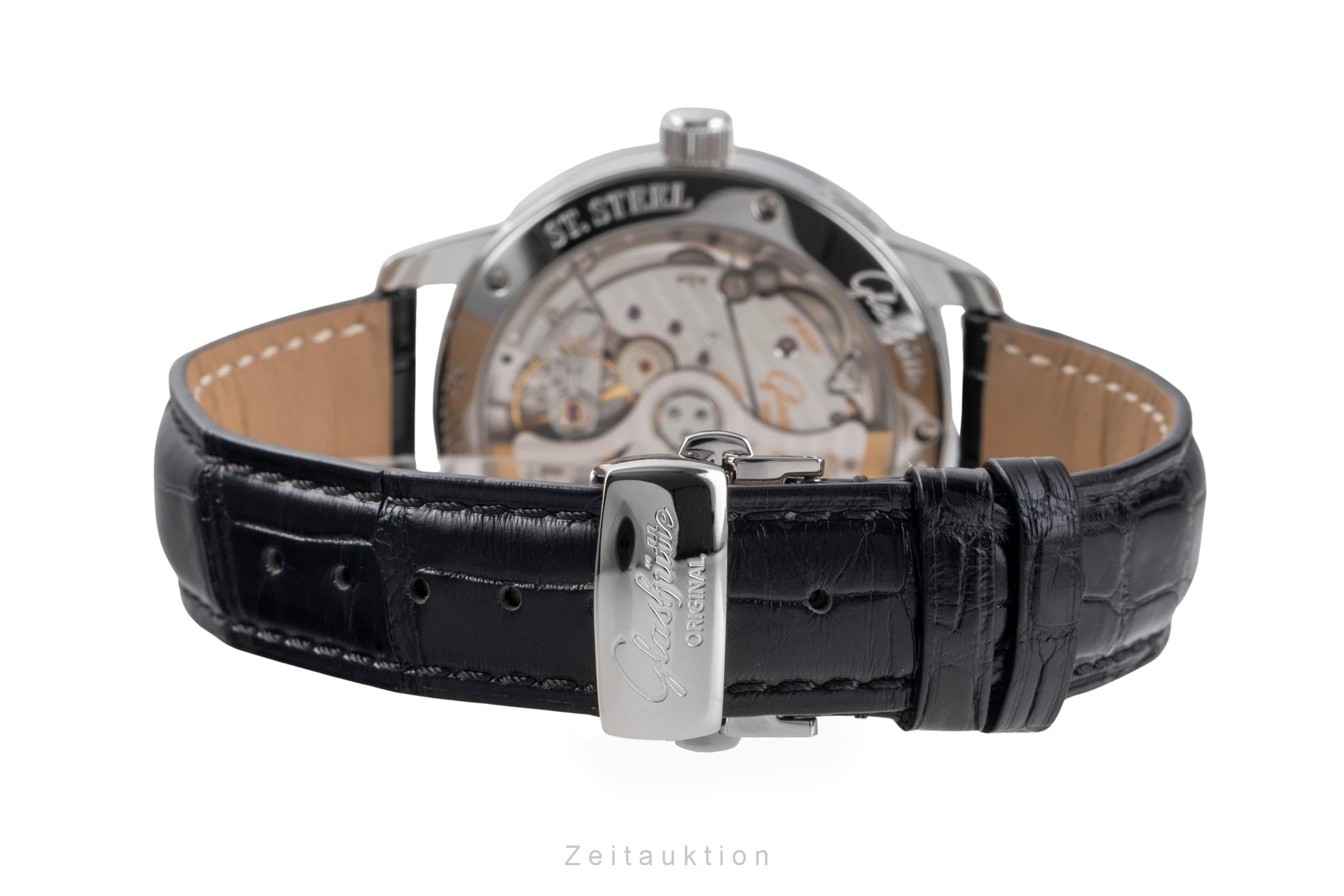 Glashütte Senator acier automatique montre pour hommes 100-04-03-02-04	 LP: 12000EUR  [2504331]