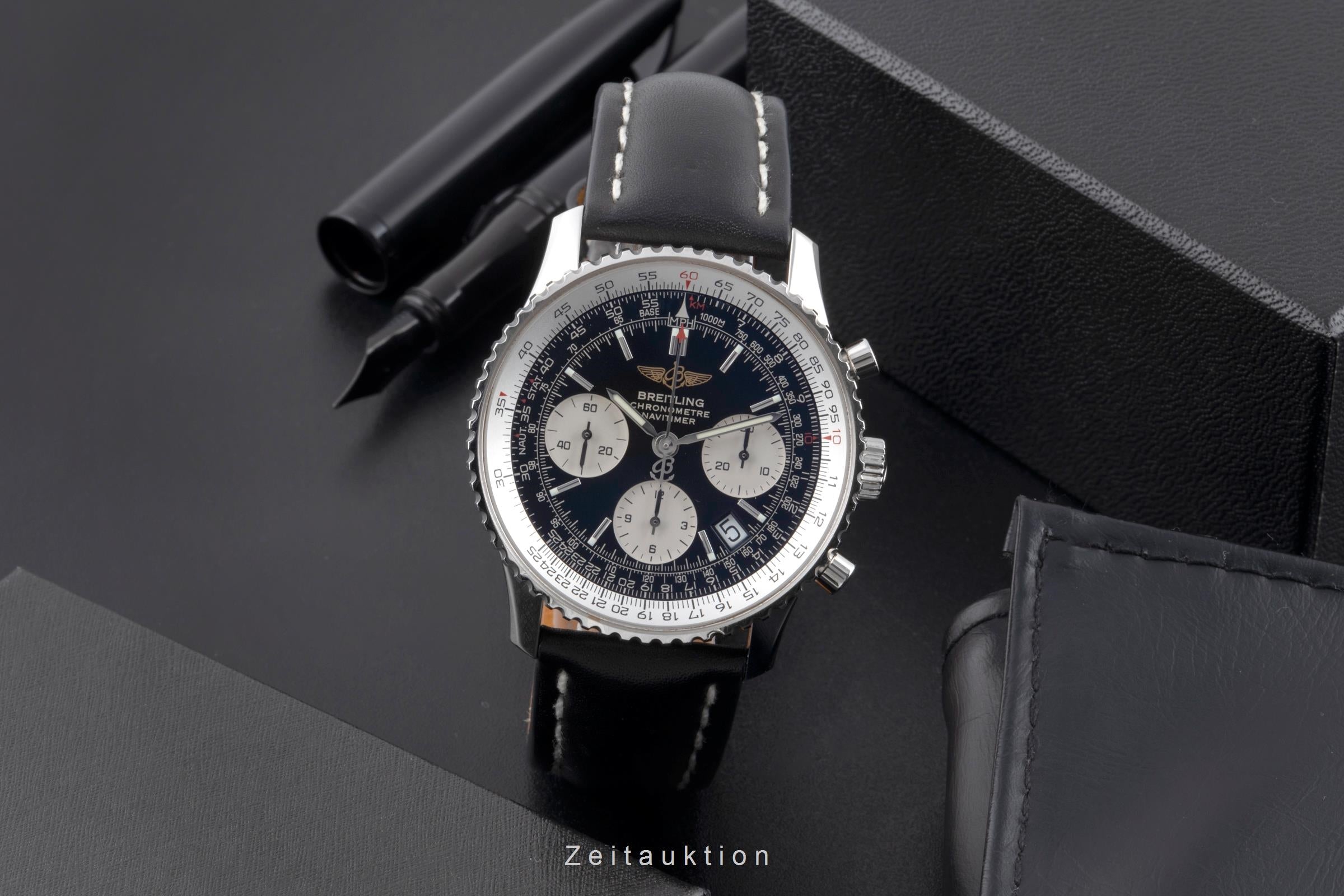 Breitling Navitimer chronograph steel automatic Kal. B22 Ref