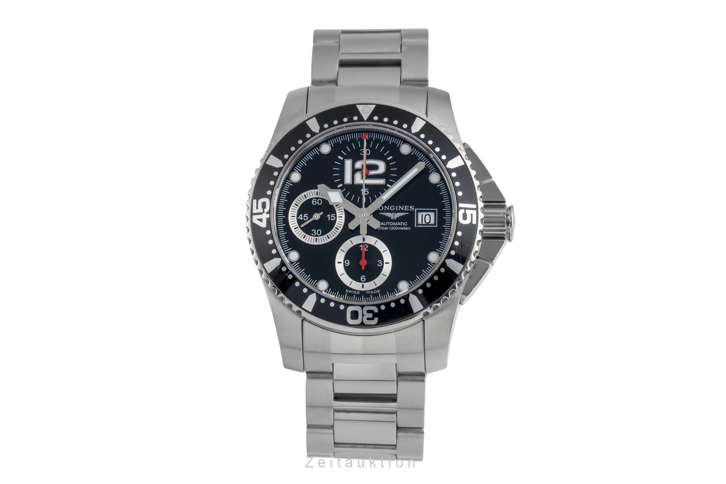 Longines Hydro Conquest chronographe acier automatique montre pour hommes L3.644.4.56.6	  [2504333]