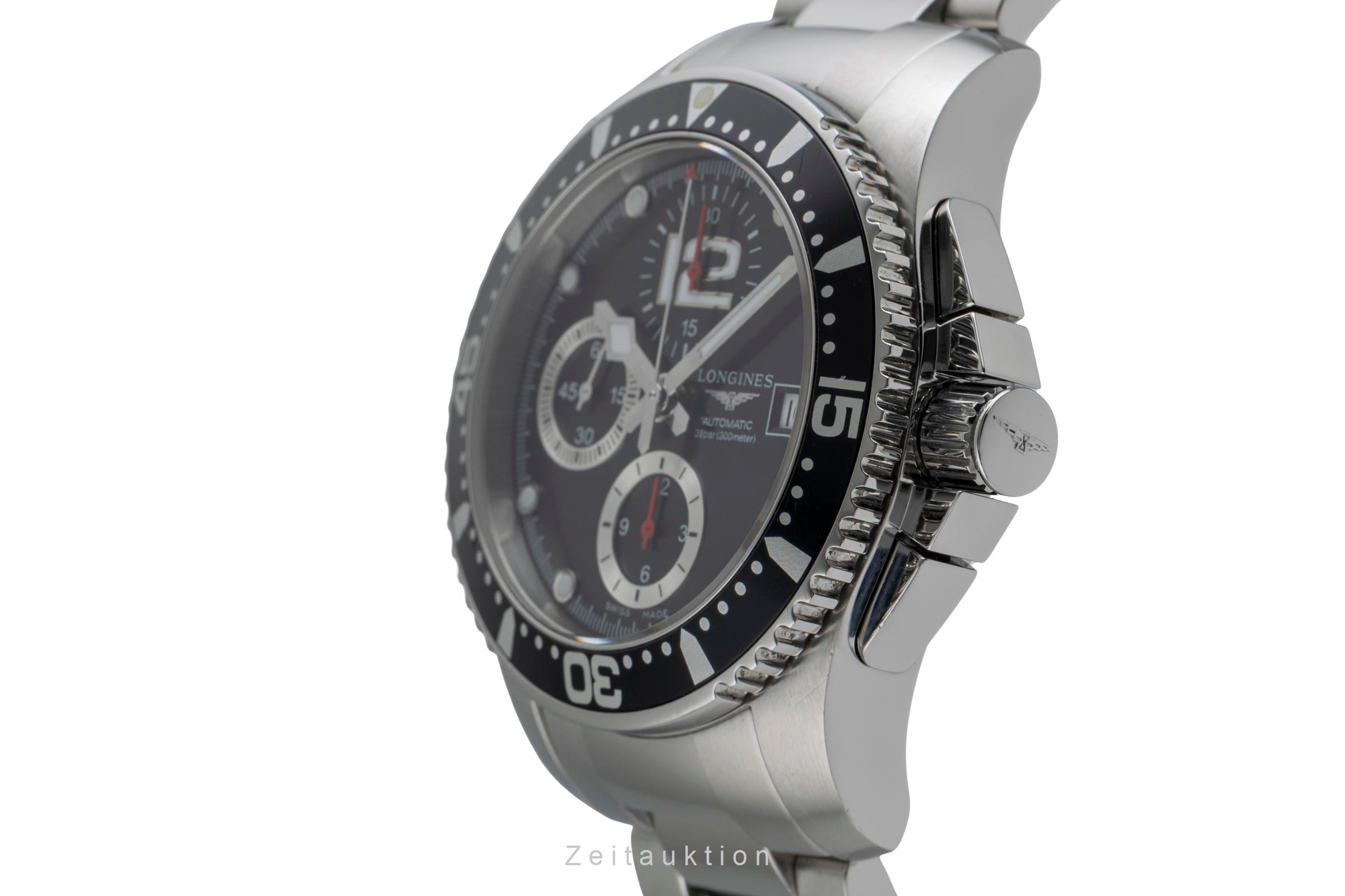 Longines Hydro Conquest chronographe acier automatique montre pour hommes L3.644.4.56.6	  [2504333]