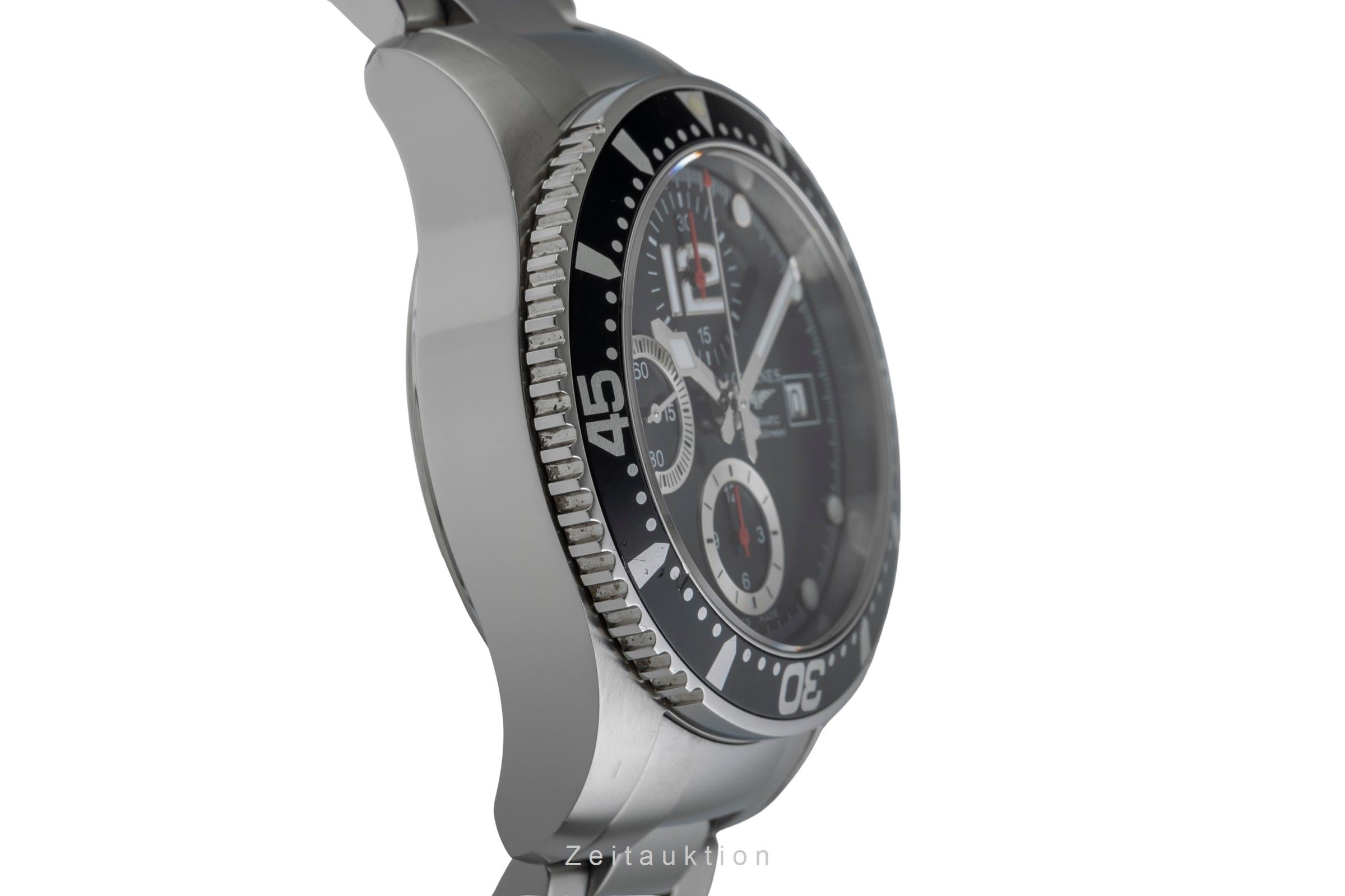 Longines Hydro Conquest chronographe acier automatique montre pour hommes L3.644.4.56.6	  [2504333]