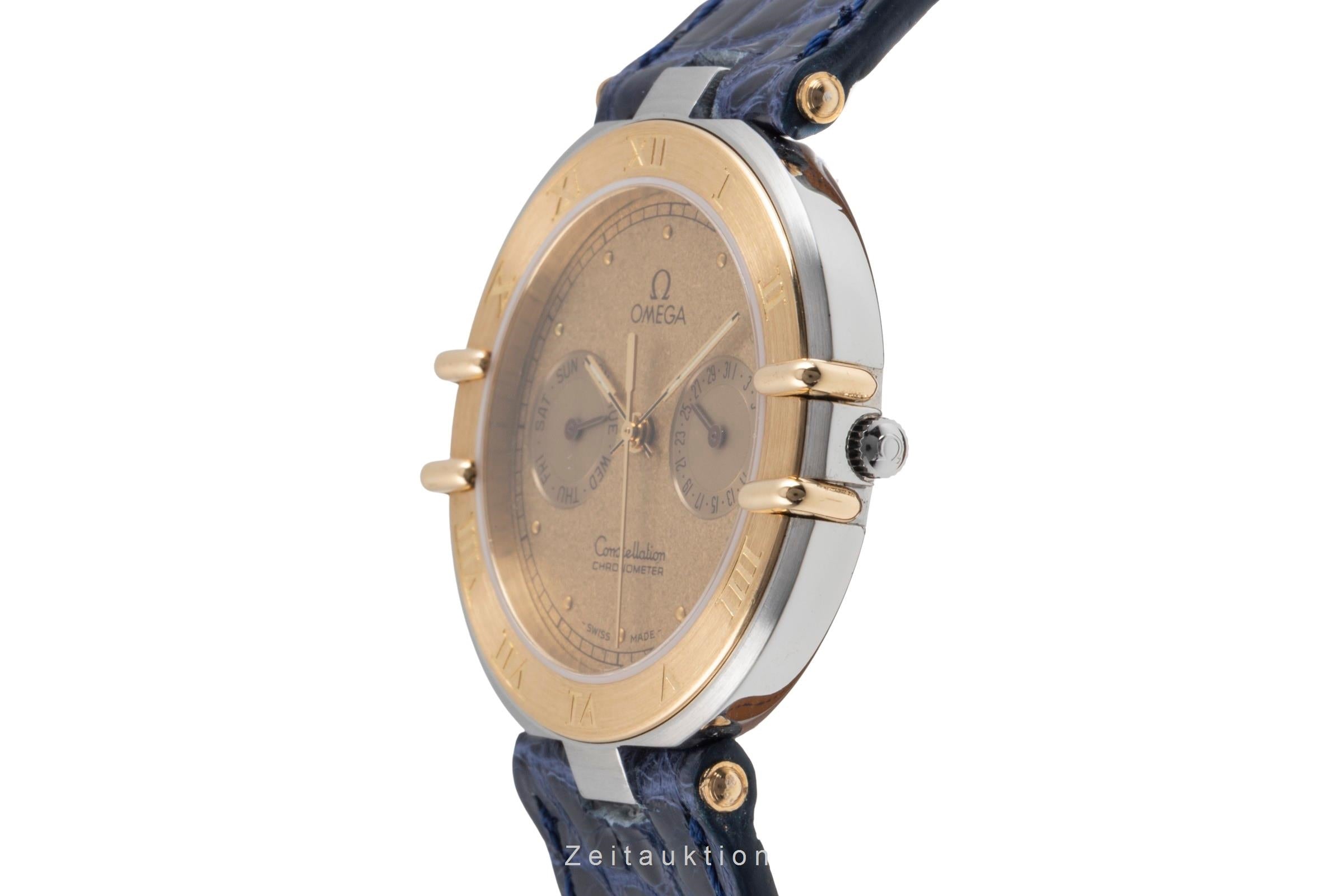 Omega Constellation acier / or  quartz montre pour hommes 198.0145 Vintage  [2504335]