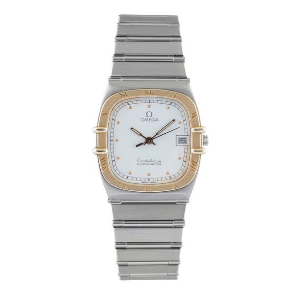 Omega Constellation acier / or  quartz montre pour hommes 398.0877  [2504337]