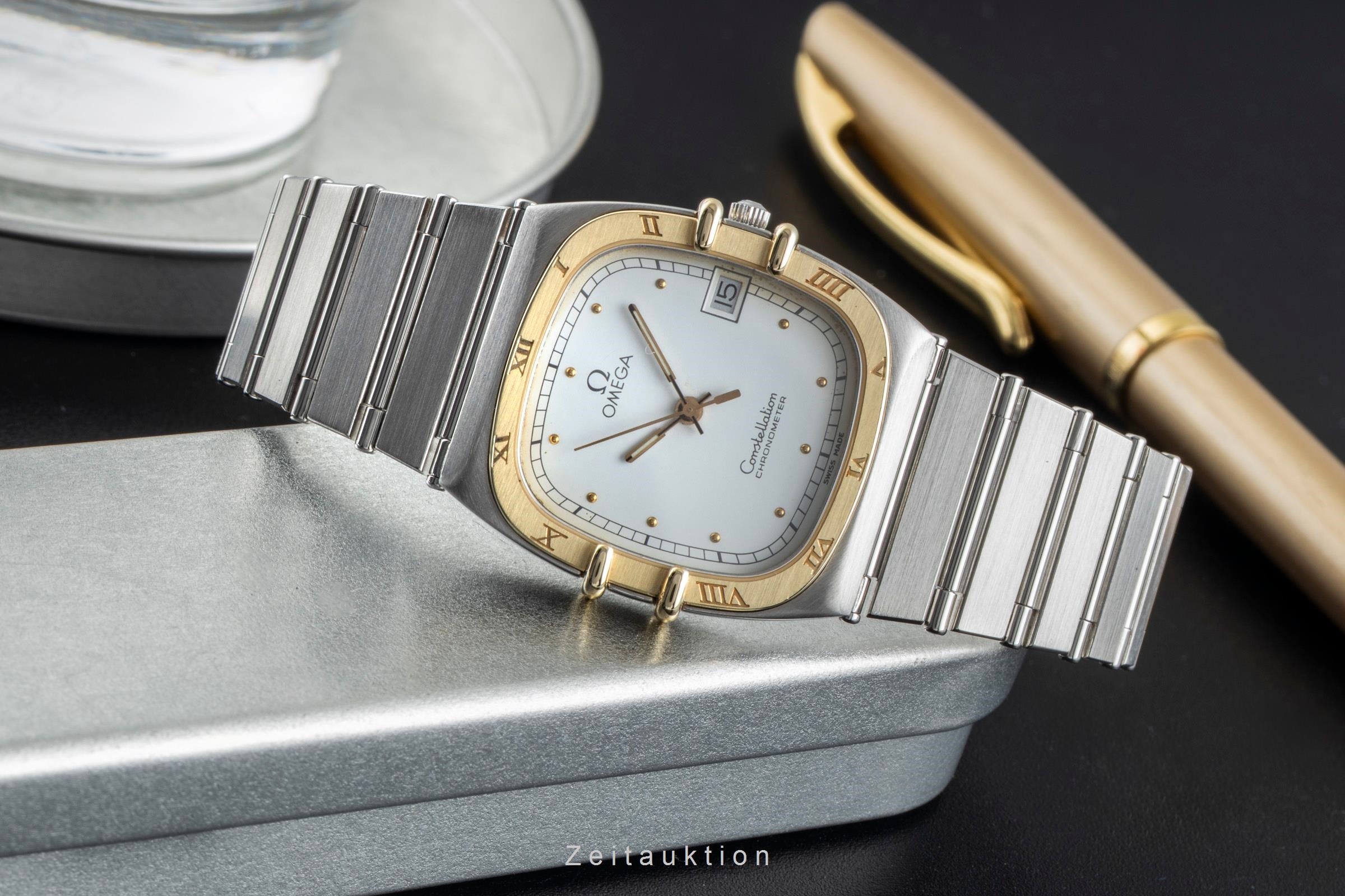 Omega Constellation acier / or  quartz montre pour hommes 398.0877  [2504337]