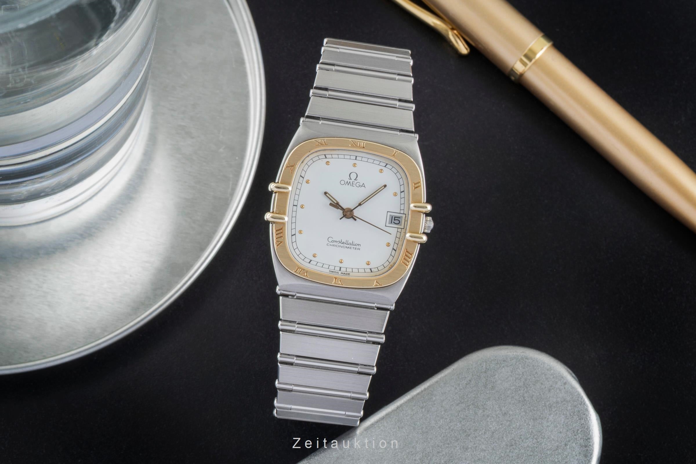 Omega Constellation acier / or  quartz montre pour hommes 398.0877  [2504337]