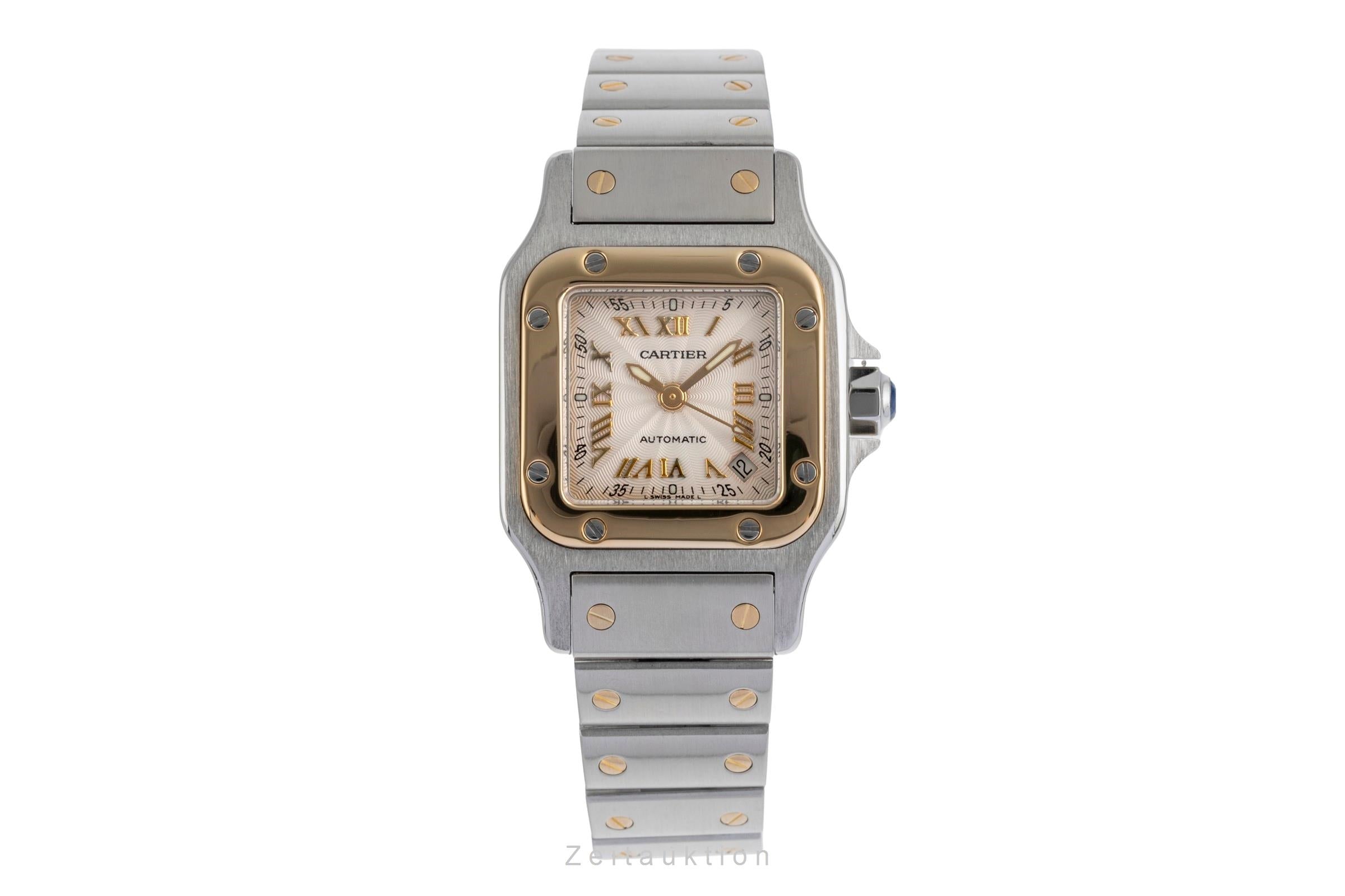 Cartier Santos Galbée SM Stahl / Gold Automatik Damenuhr Ref. W20045C4 2423 [2504342]