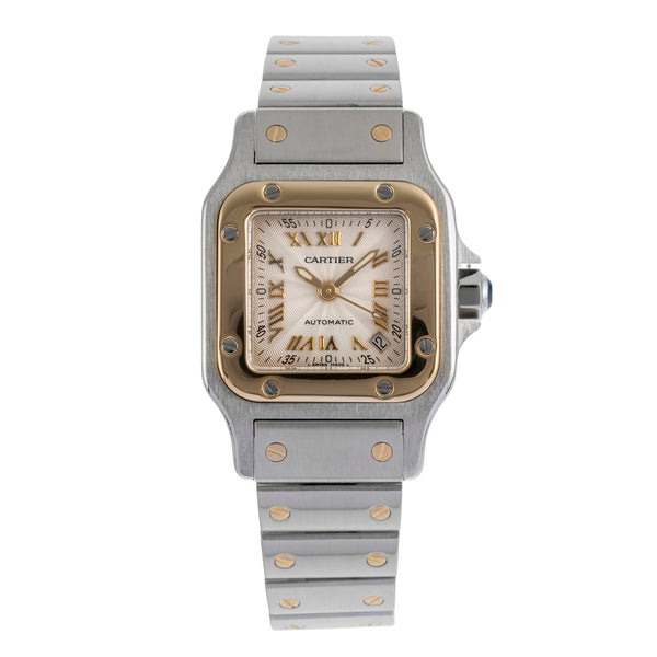 Cartier Santos Galbée SM Stahl / Gold Automatik Damenuhr Ref. W20045C4 2423 [2504342]