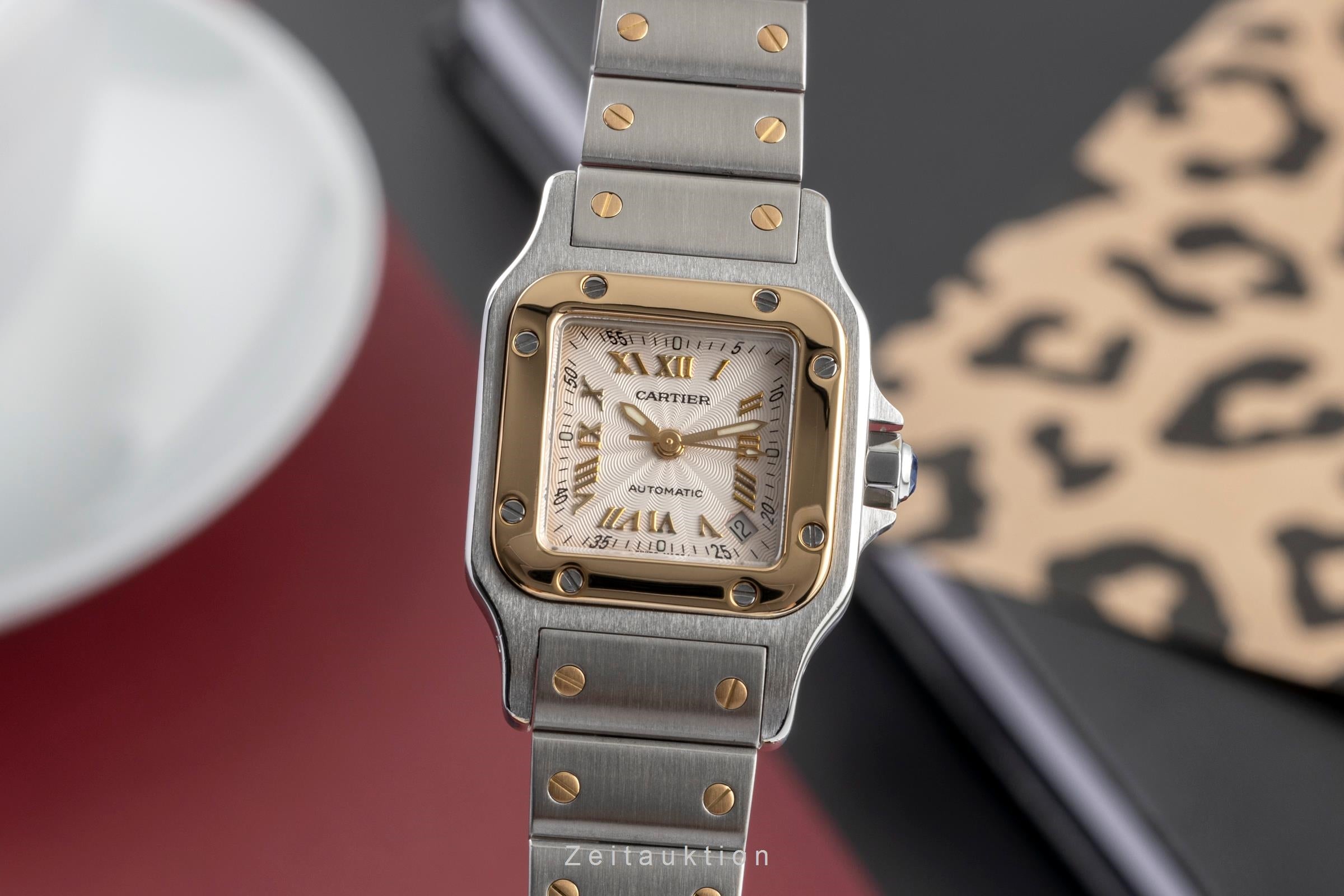 Cartier Santos Galbée SM Stahl / Gold Automatik Damenuhr Ref. W20045C4 2423 [2504342]