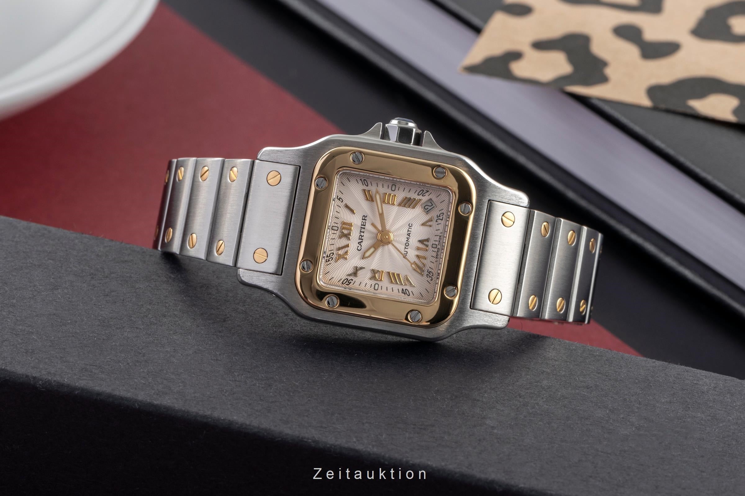 Cartier Santos Galbée SM Stahl / Gold Automatik Damenuhr Ref. W20045C4 2423 [2504342]