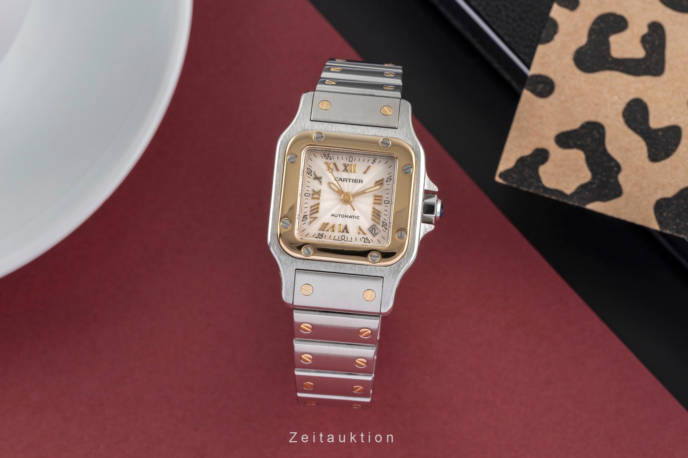 Cartier Santos Galbée SM Stahl / Gold Automatik Damenuhr Ref. W20045C4 2423 [2504342]