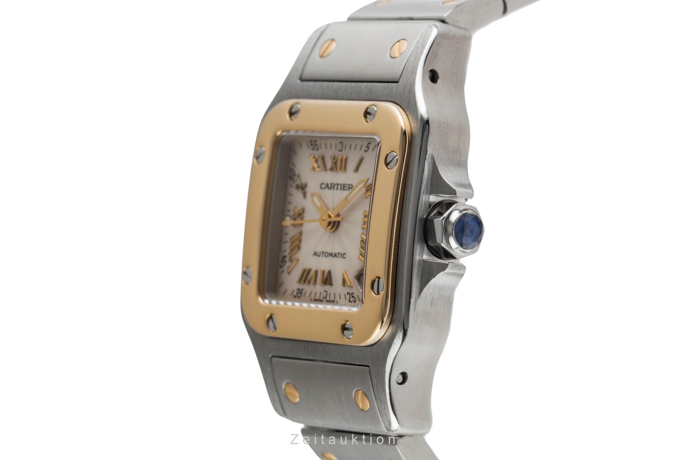 Cartier Santos Galbée SM Stahl / Gold Automatik Damenuhr Ref. W20045C4 2423 [2504342]