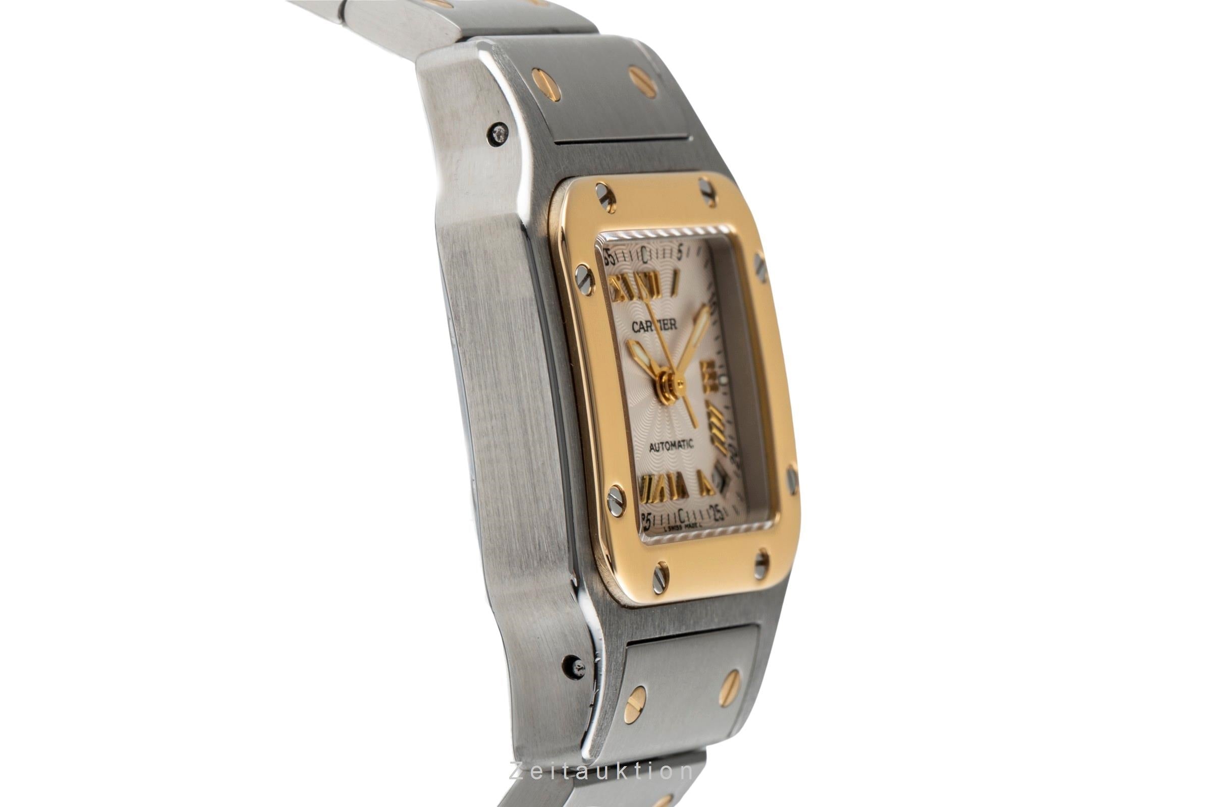 Cartier Santos Galbée SM Stahl / Gold Automatik Damenuhr Ref. W20045C4 2423 [2504342]