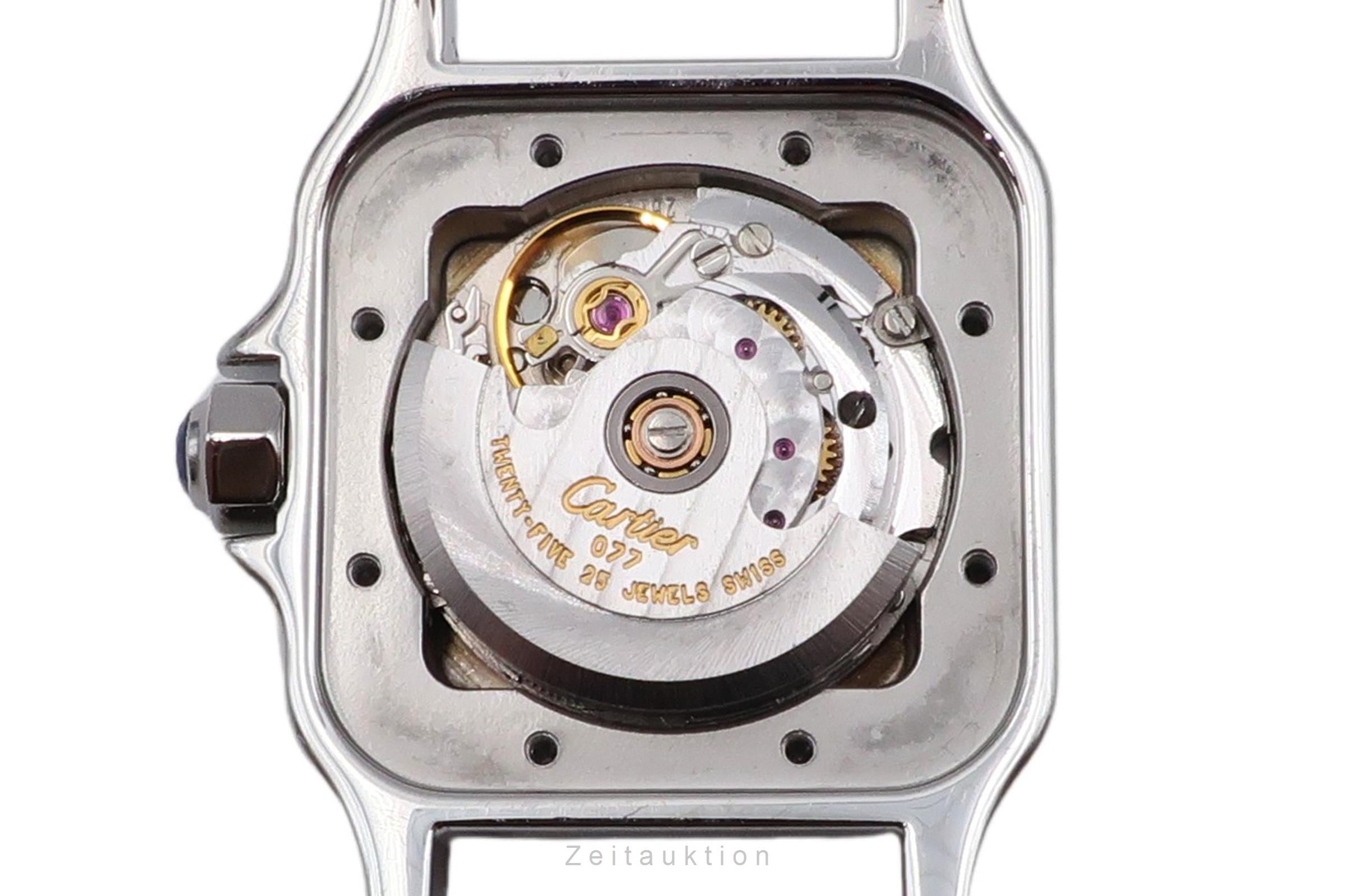 Cartier Santos Galbée SM Stahl / Gold Automatik Damenuhr Ref. W20045C4 2423 [2504342]