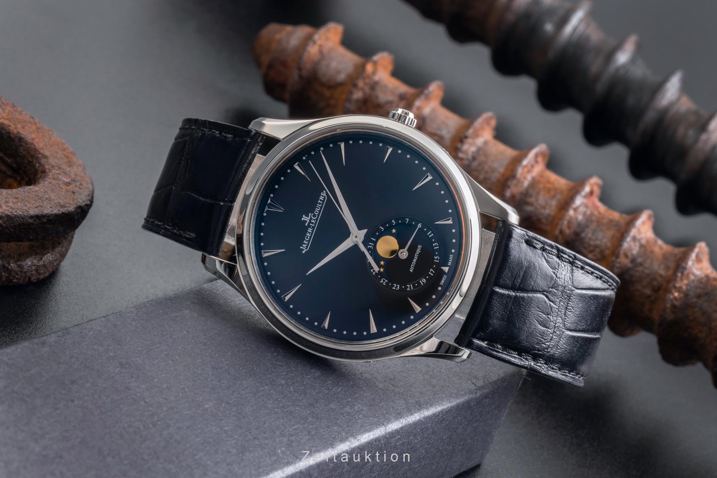 Jaeger LeCoultre Master Ultra Thin acero automático reloj para caballeros Q1368470  176.8.64.S  [2504344]