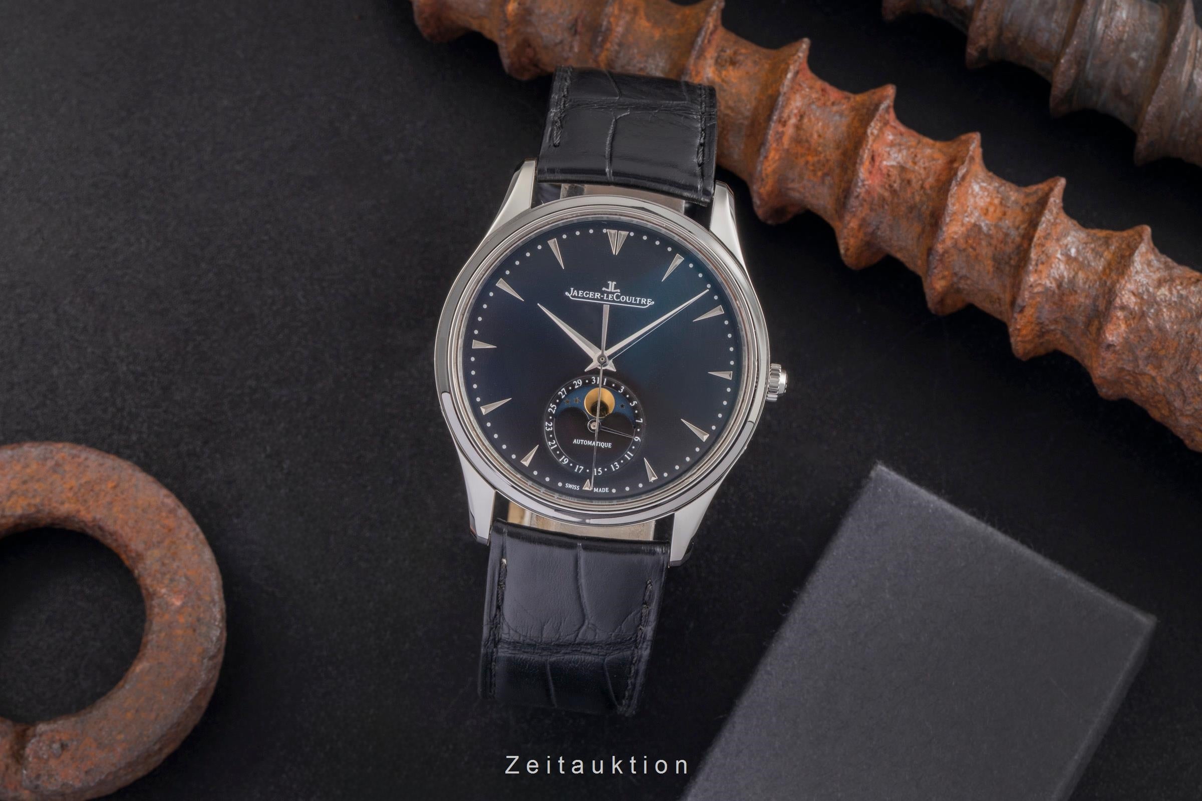 Jaeger LeCoultre Master Ultra Thin acero automático reloj para caballeros Q1368470  176.8.64.S  [2504344]