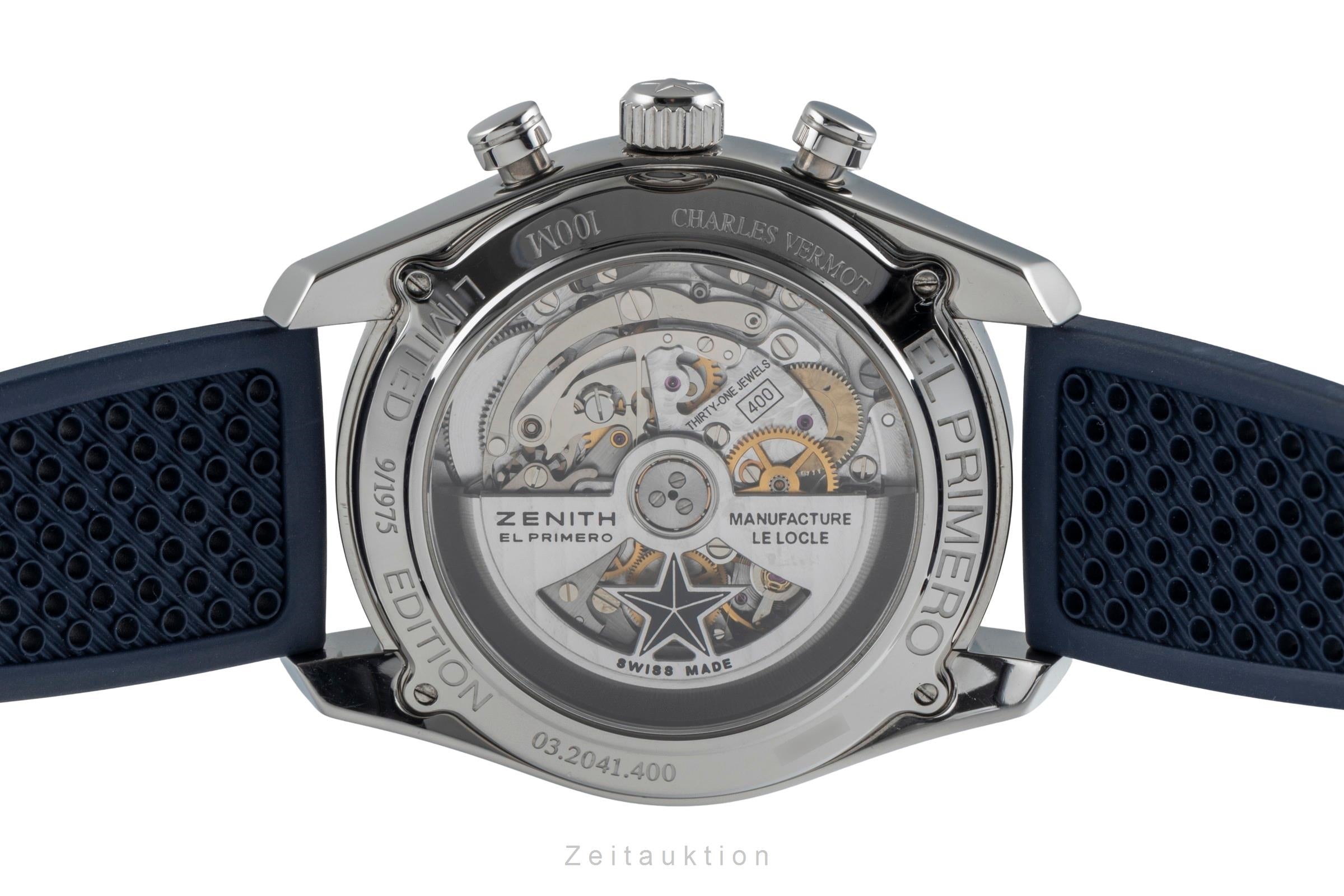 Zenith El Primero chronograph steel automatic Kal. 400 Ref