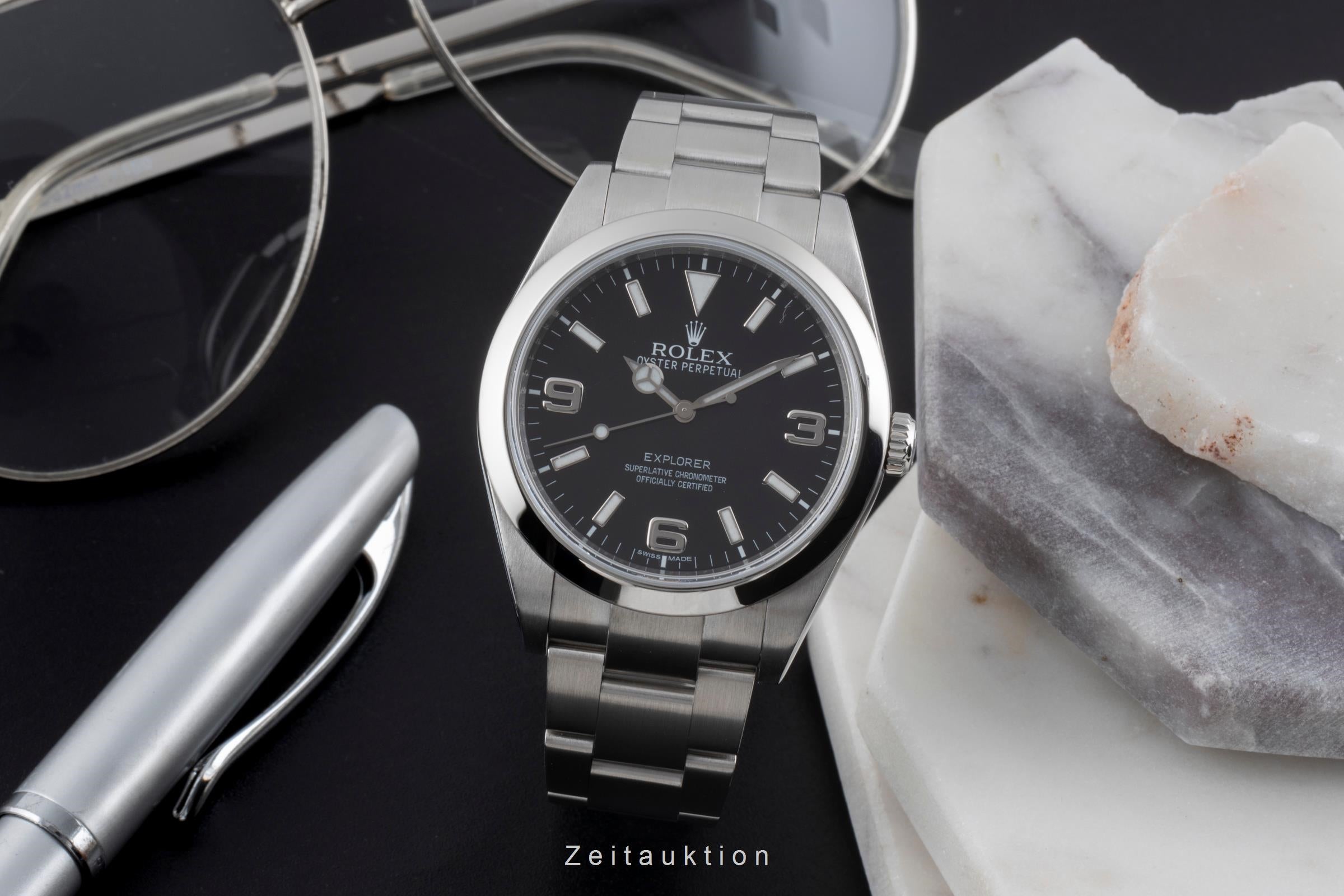 Rolex Explorer steel automatic men's watch 214270  [2504361]