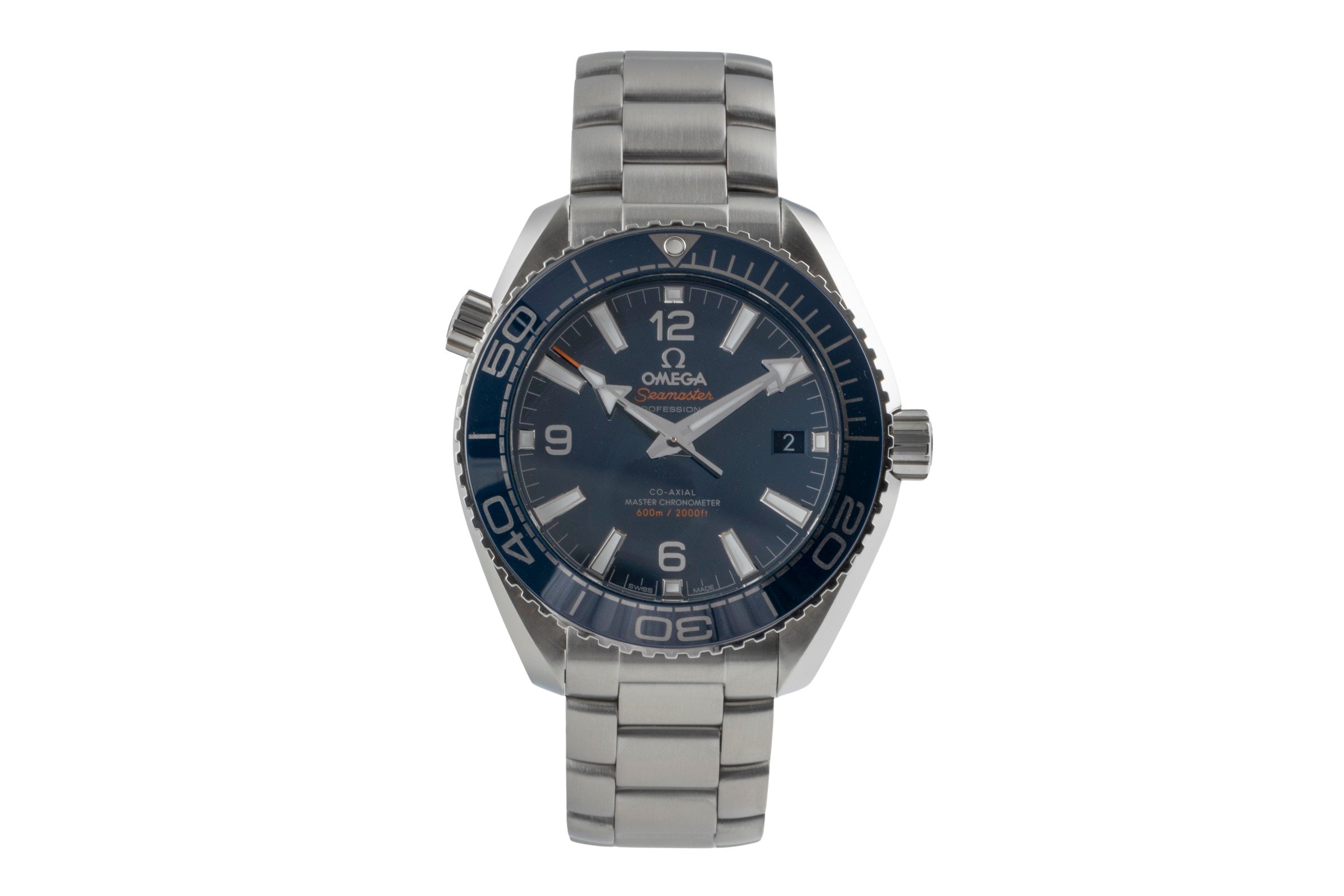 Omega Seamaster Planet Ocean Stahl Automatik Herrenuhr 215.30.40.20.03.001 B&P [2504370]