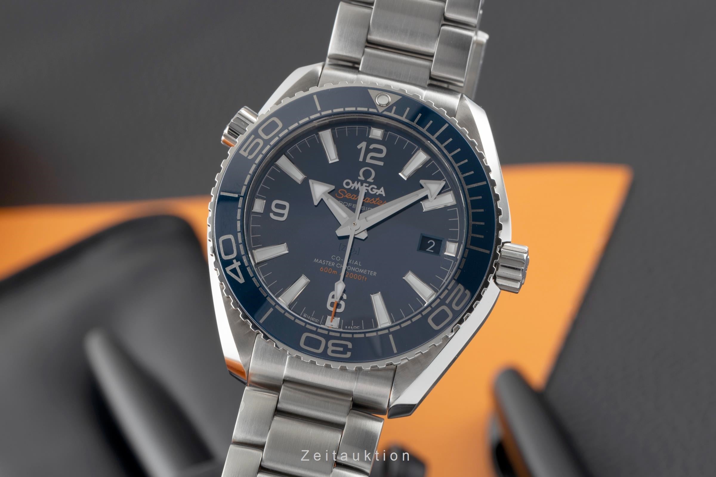 Omega Seamaster Planet Ocean Stahl Automatik Herrenuhr 215.30.40.20.03.001 B&P [2504370]