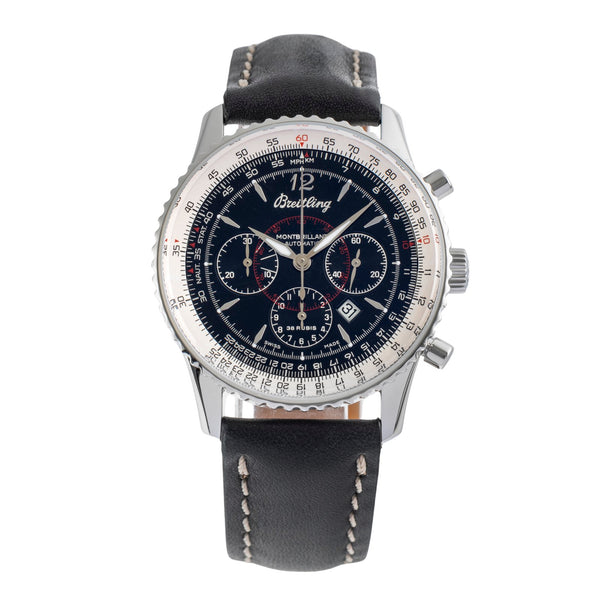 Breitling Montbrillant chronograph steel automatic men's watch A41330  [2504374]