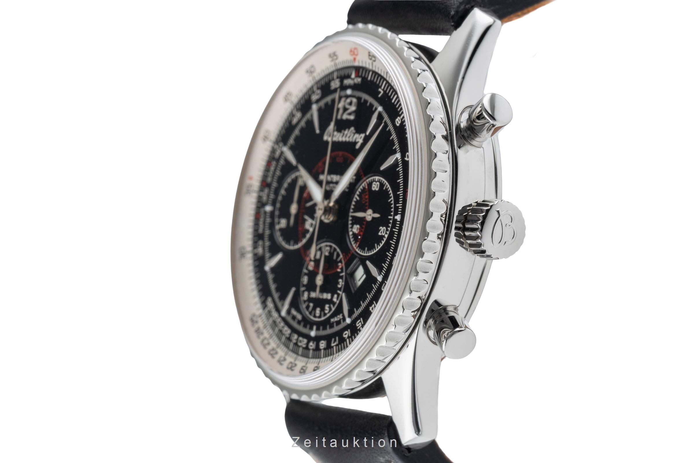 Breitling Montbrillant chronograph steel automatic men's watch A41330  [2504374]