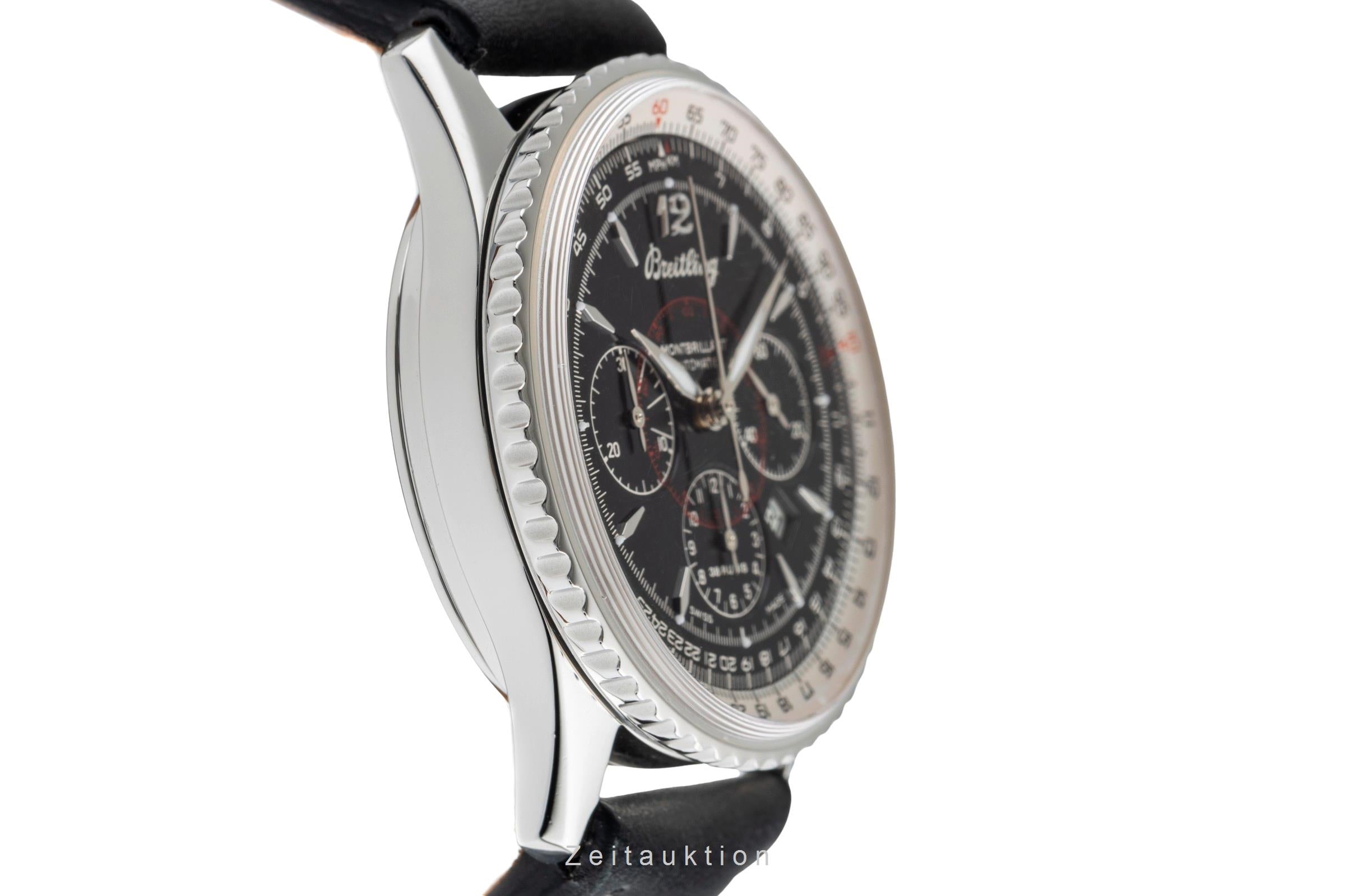 Breitling Montbrillant chronograph steel automatic men's watch A41330  [2504374]