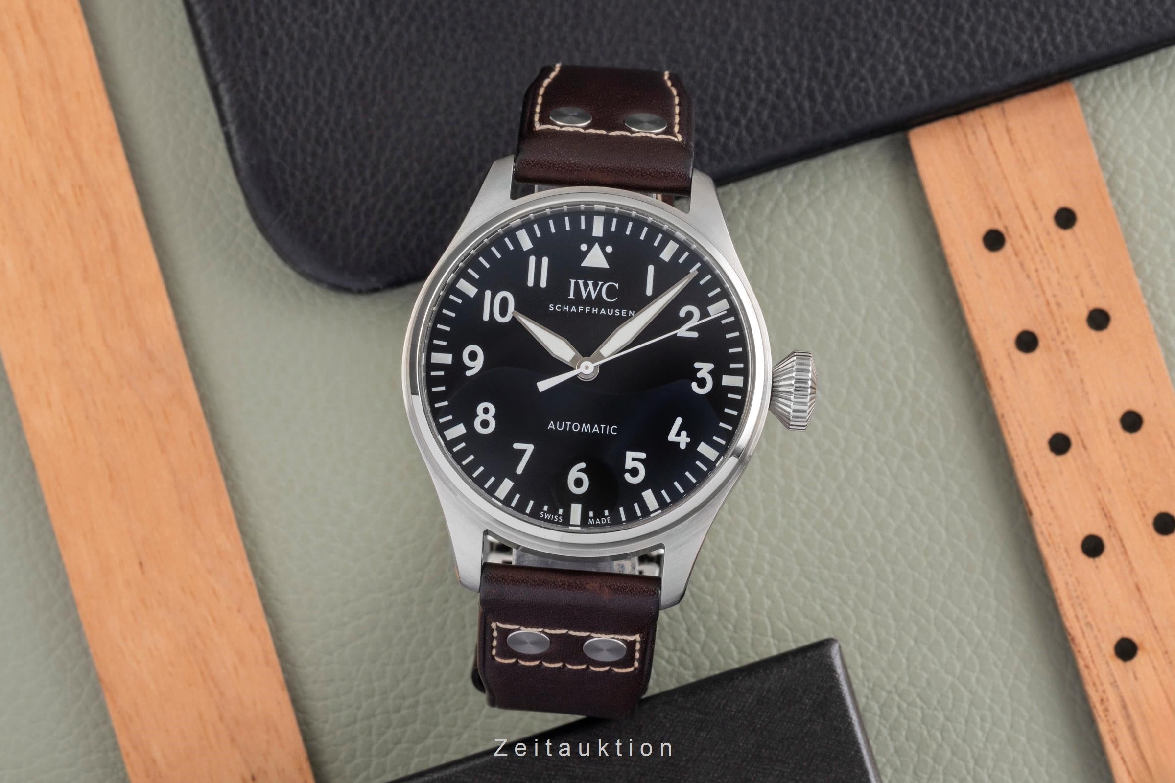 IWC Big Pilot acciaio automatismo orologio da uomo IW329301 LP: 9600EUR  [2504379]