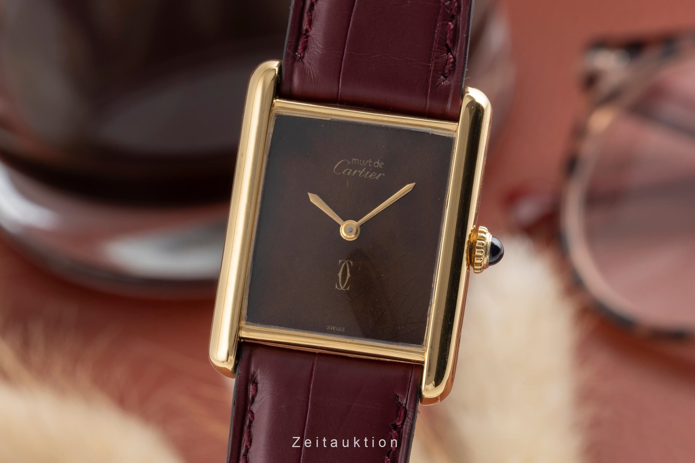 Cartier Tank silver-gilt manual winding unisex 6  [2504381]