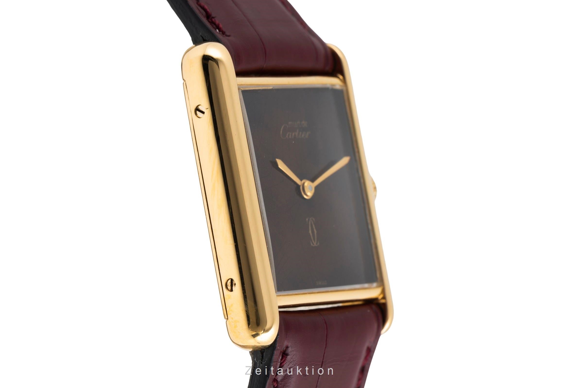 Cartier Tank argent doré à remontage manuel unisexe 6  [2504381]