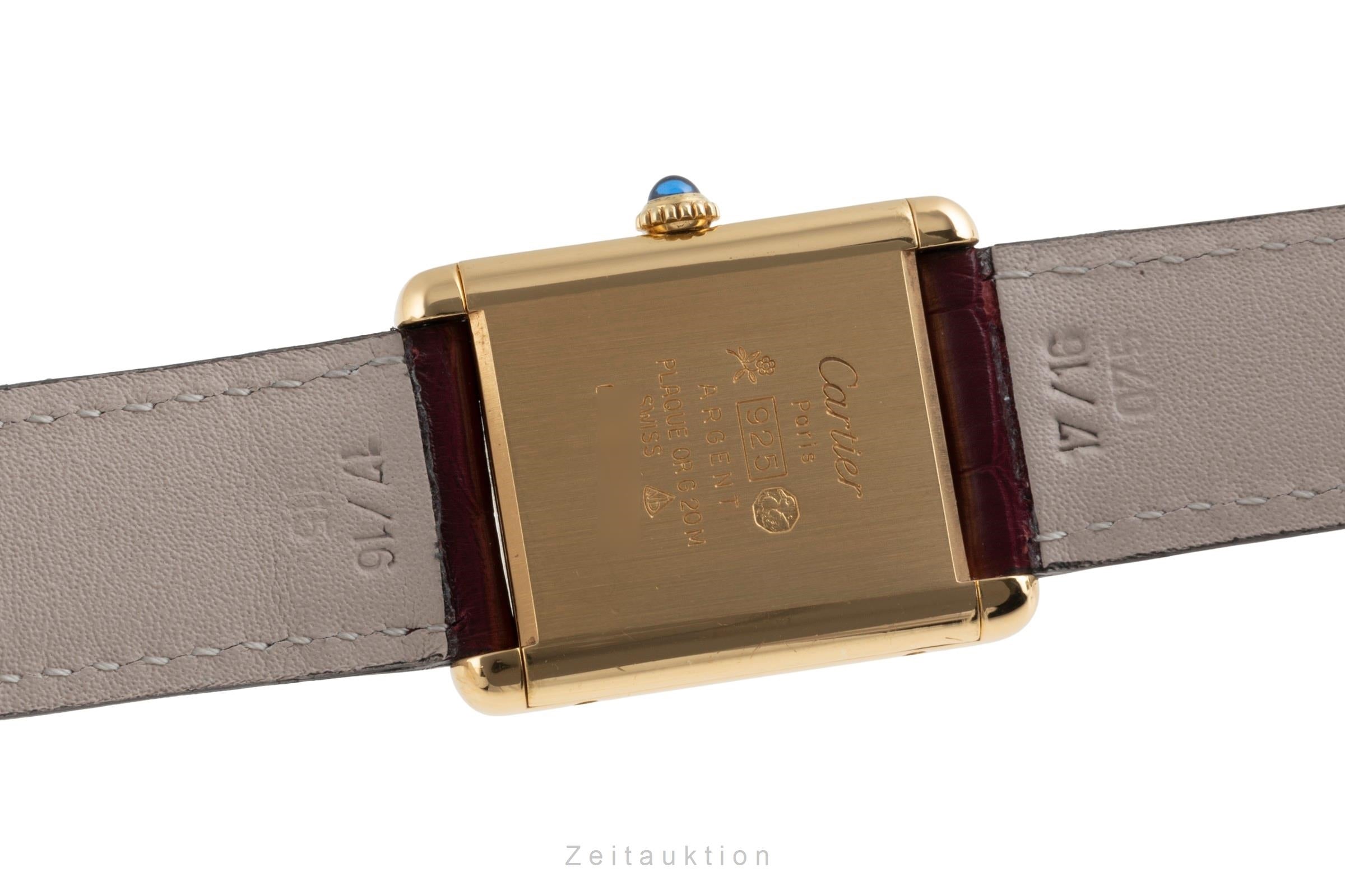 Cartier Tank argent doré à remontage manuel unisexe 6  [2504381]