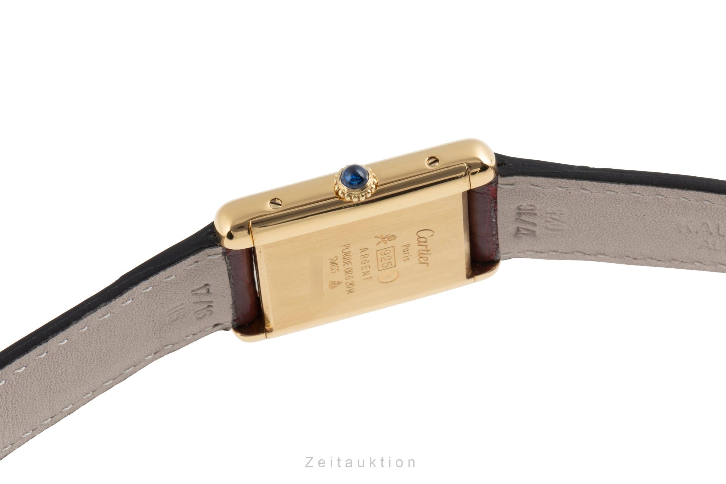 Cartier Tank argent doré à remontage manuel unisexe 6  [2504381]