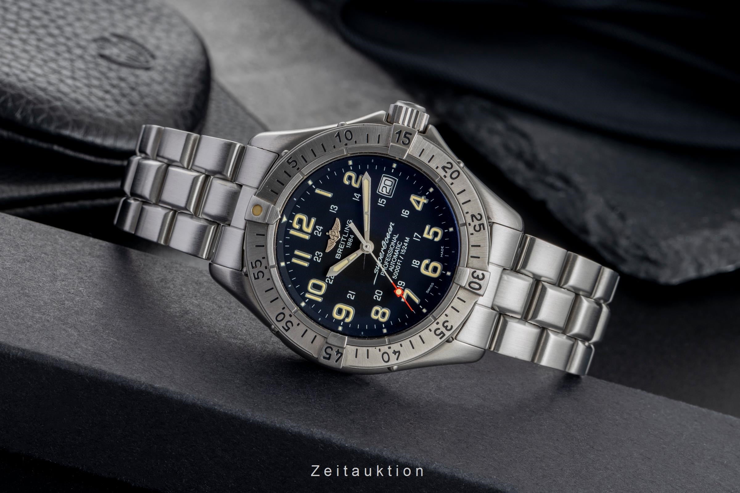 Breitling Superocean Stahl Automatik Herrenuhr Ref. A17045 Box & Papiere 1998 [2504383]