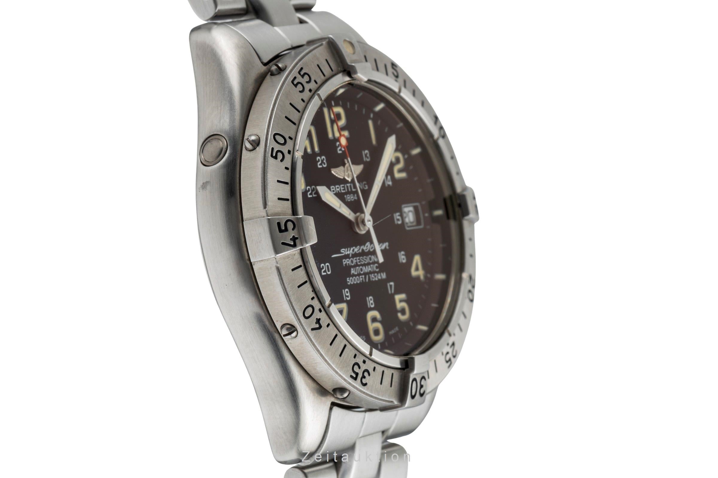 Breitling Superocean Stahl Automatik Herrenuhr Ref. A17045 Box & Papiere 1998 [2504383]